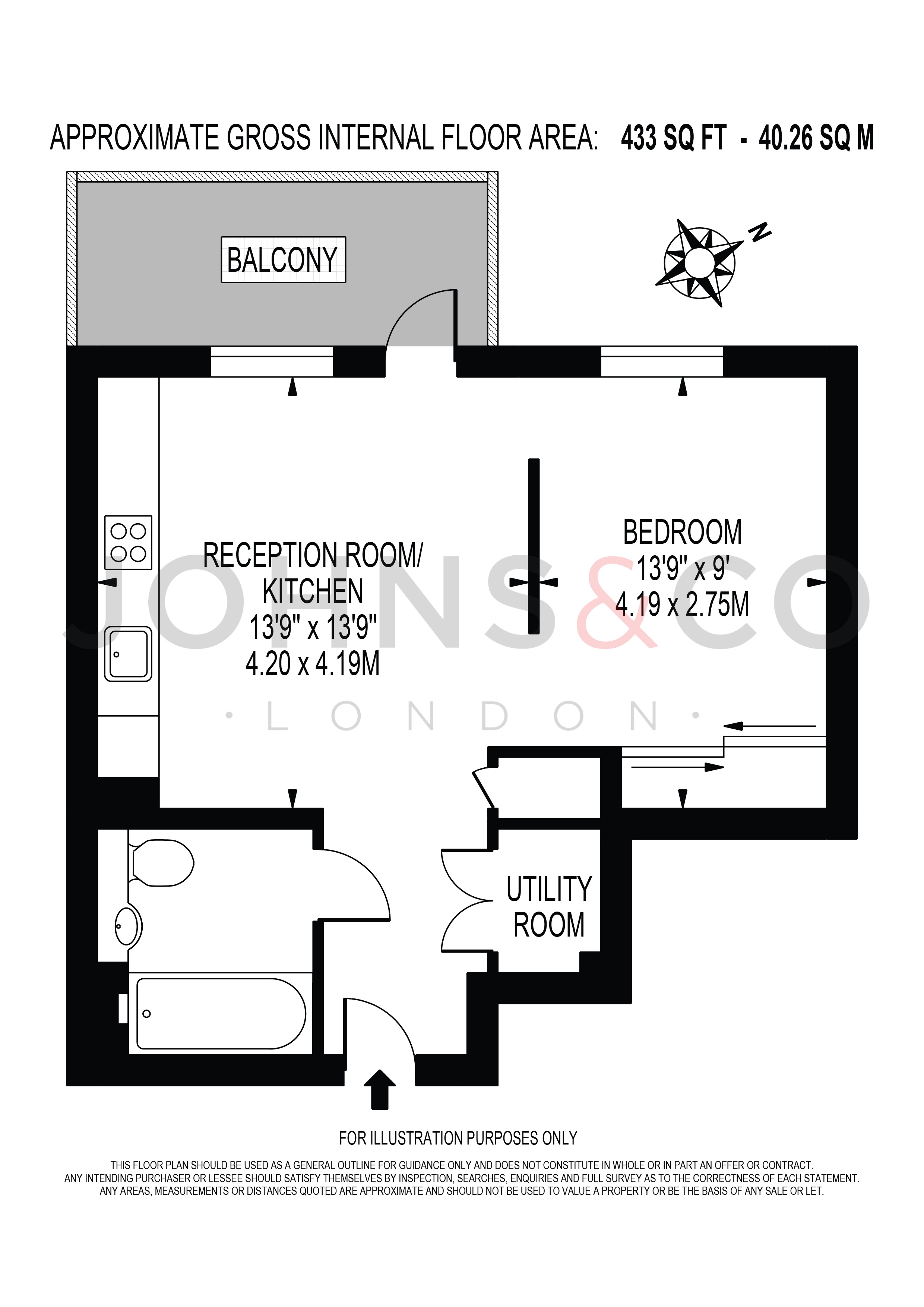 Cedrus Avenue, London floorplan
