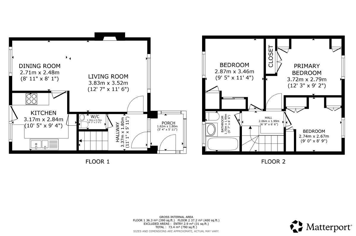 7, Carron Crescent, Glasgow floorplan