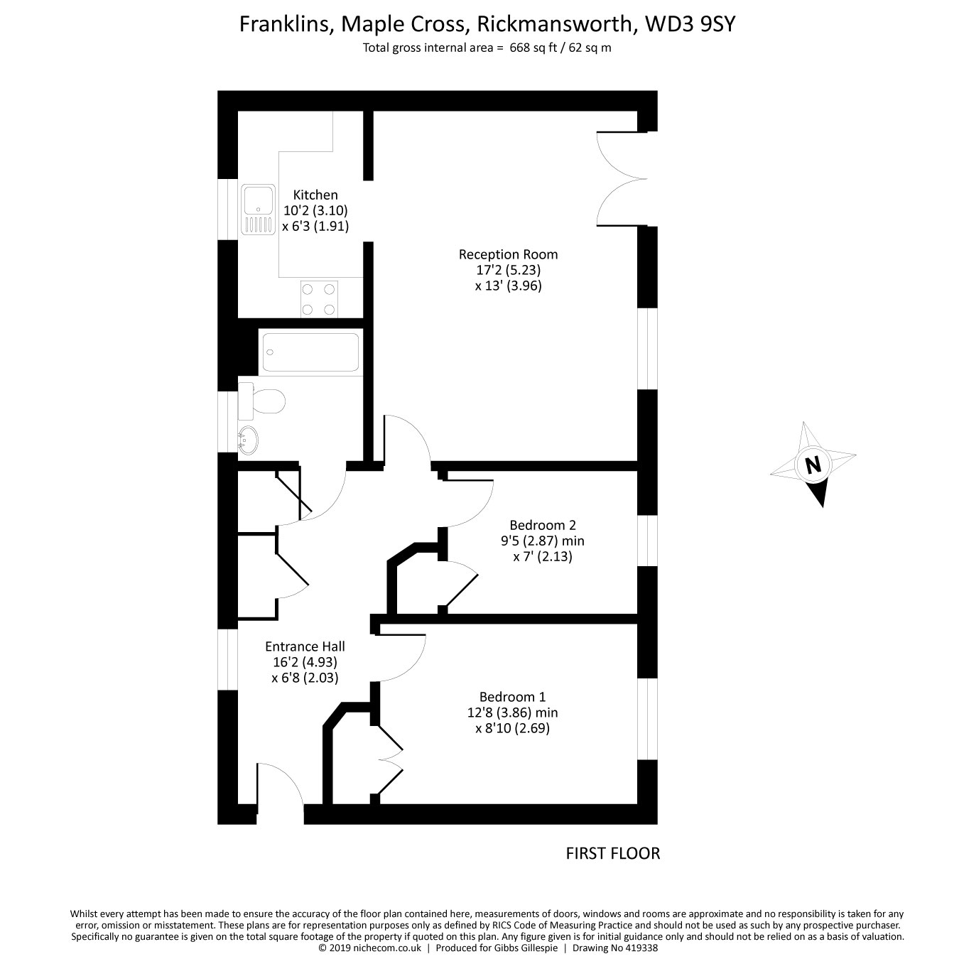 2 Bedrooms Flat for sale in Franklins, Maple Cross, Rickmansworth, Hertfordshire WD3