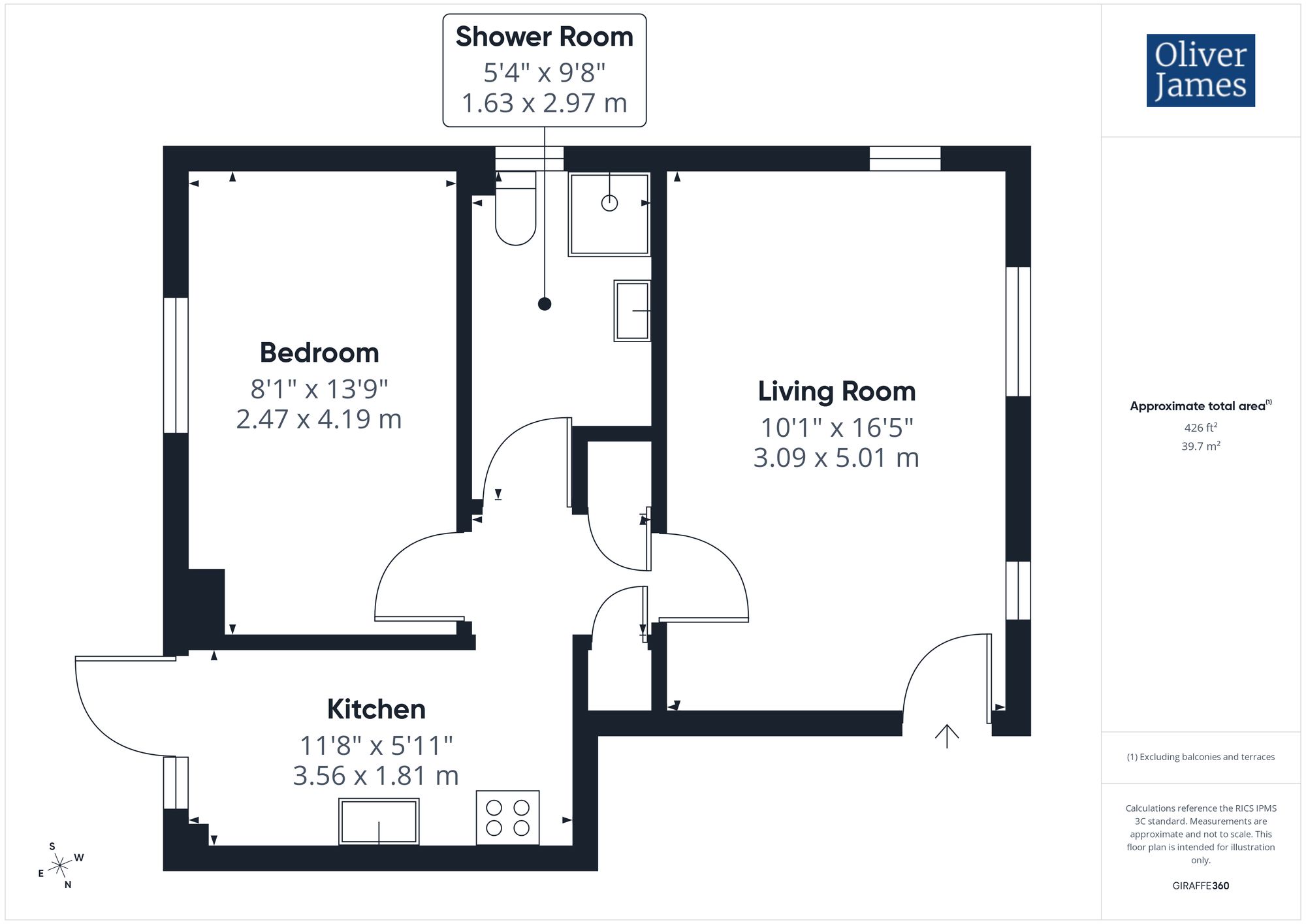 2, Park House, Park Road, Ramsey. floorplan