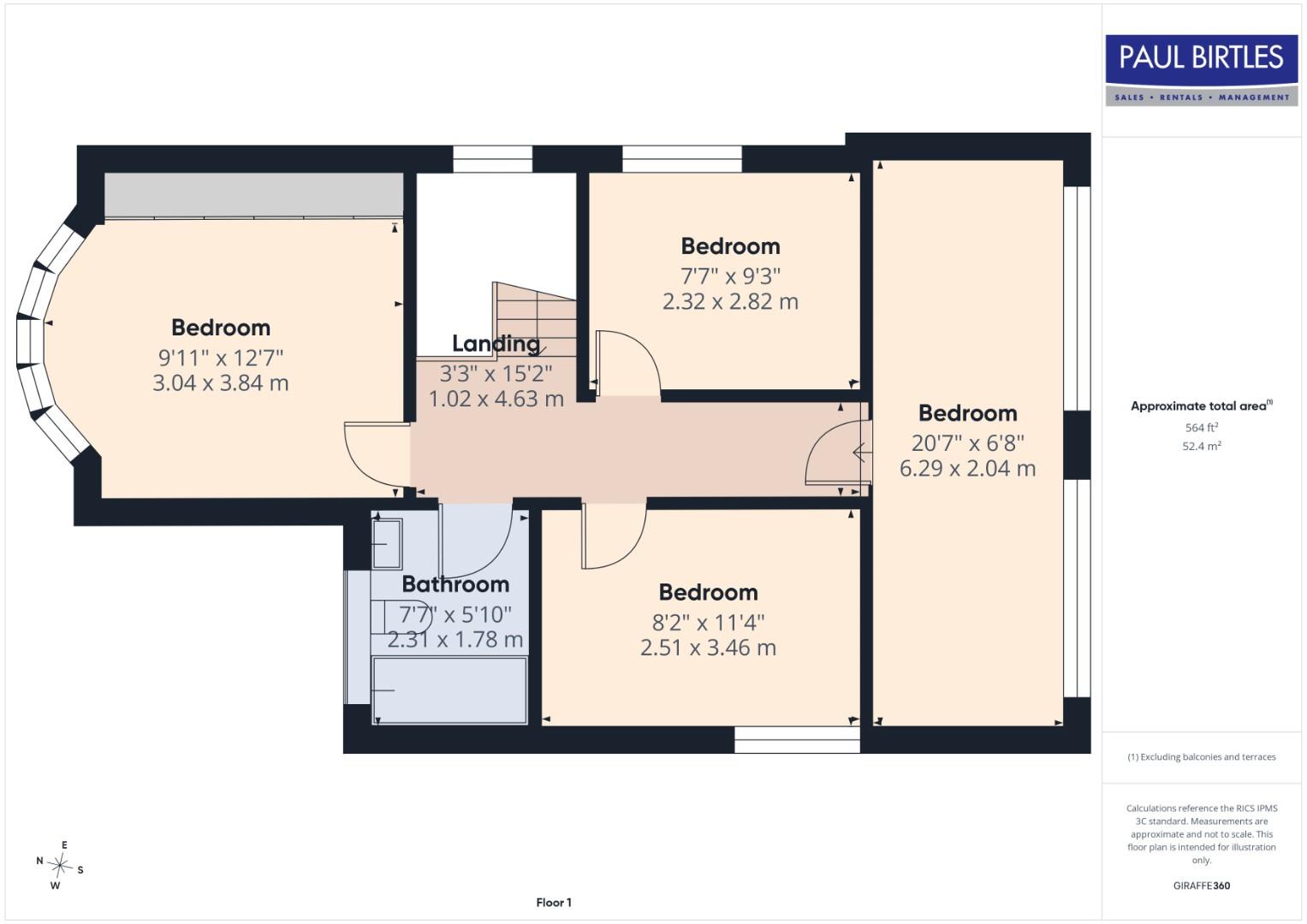 95, Moorside Road, Manchester floorplan