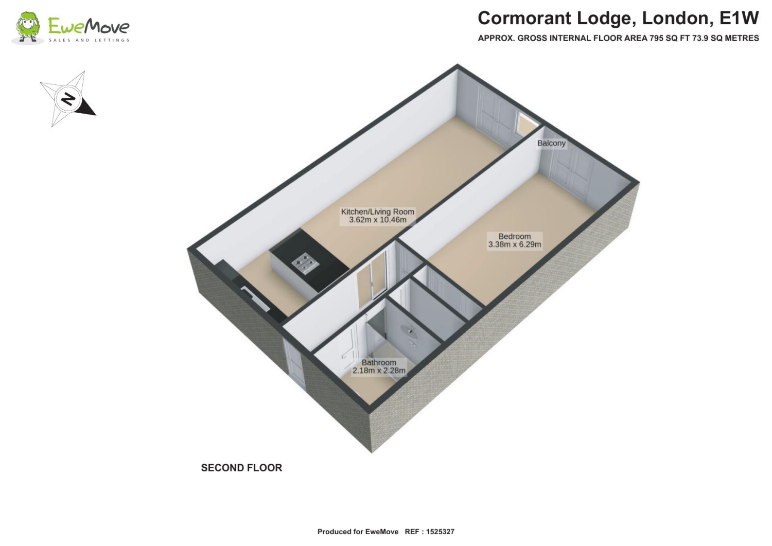 Cormorant Lodge, 10 Thomas More Street, London floorplan