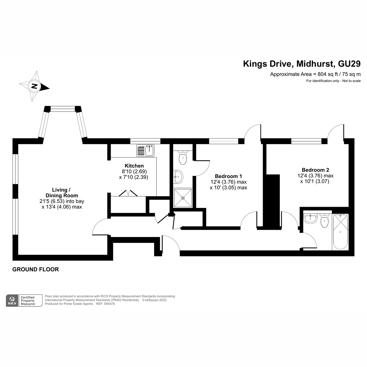 1 King Edward VII Apartments, Kings Drive, Midhurst floorplan