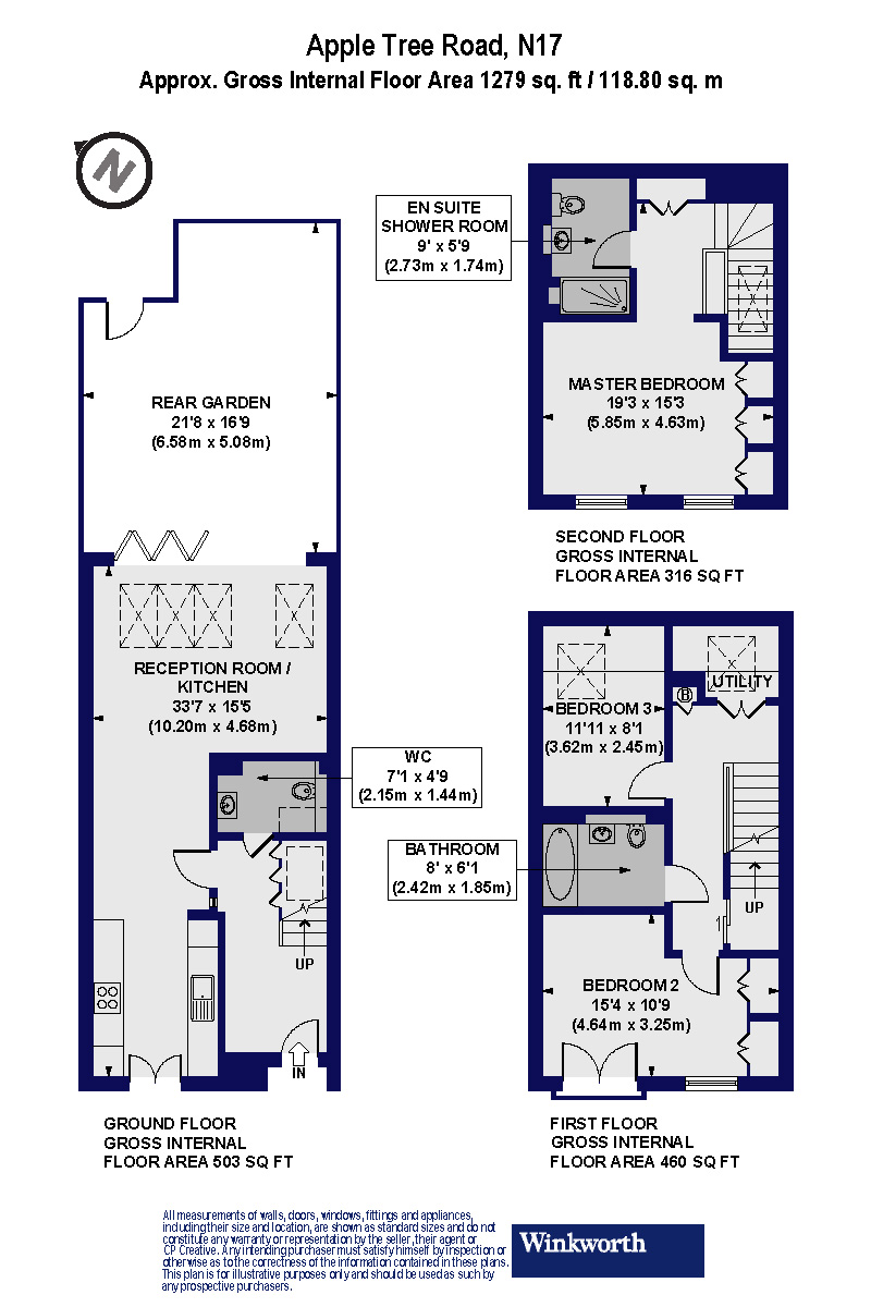6, Apple Tree Road, London floorplan