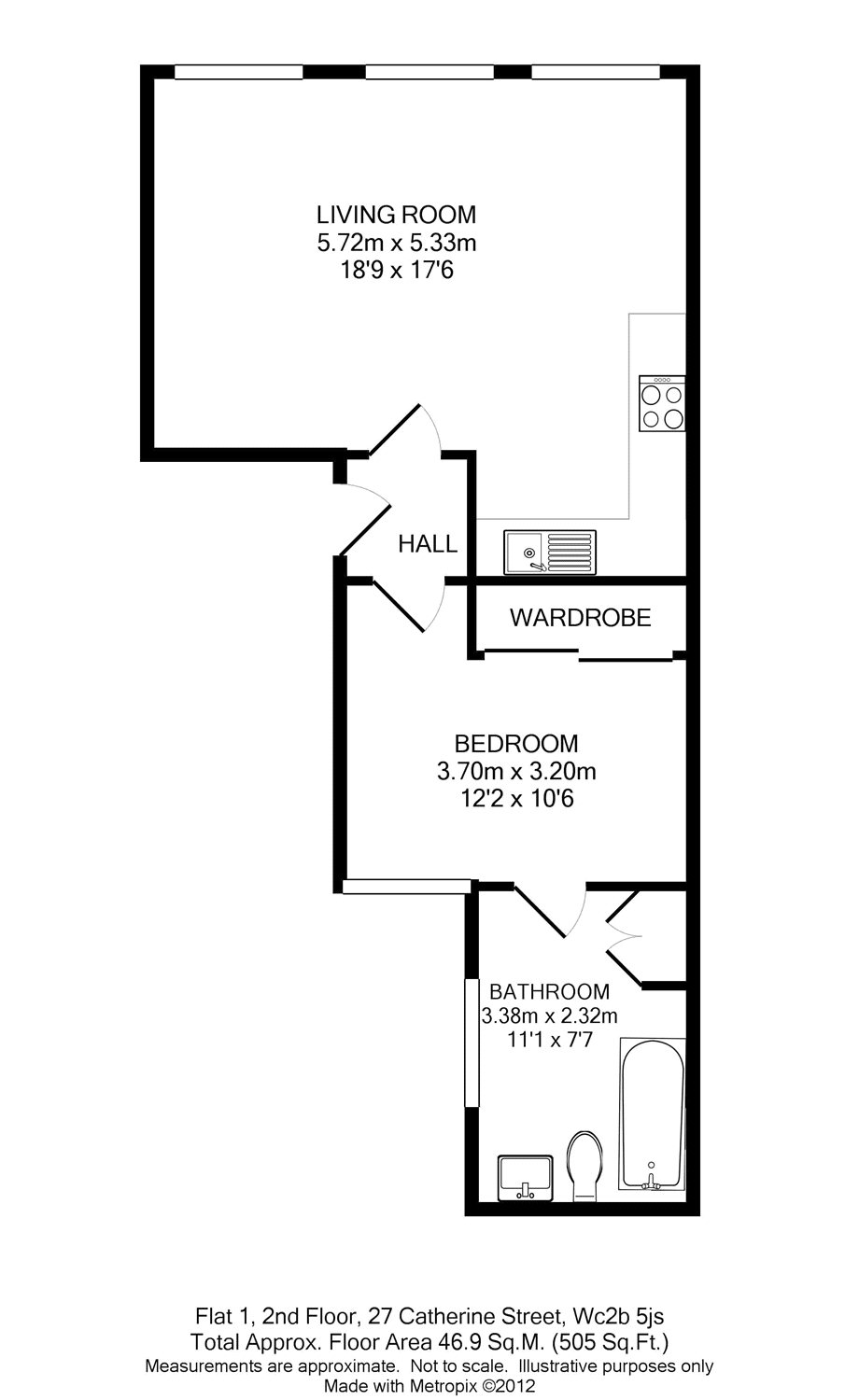 1 Bedrooms Flat to rent in Catherine Street, Covent Garden WC2B