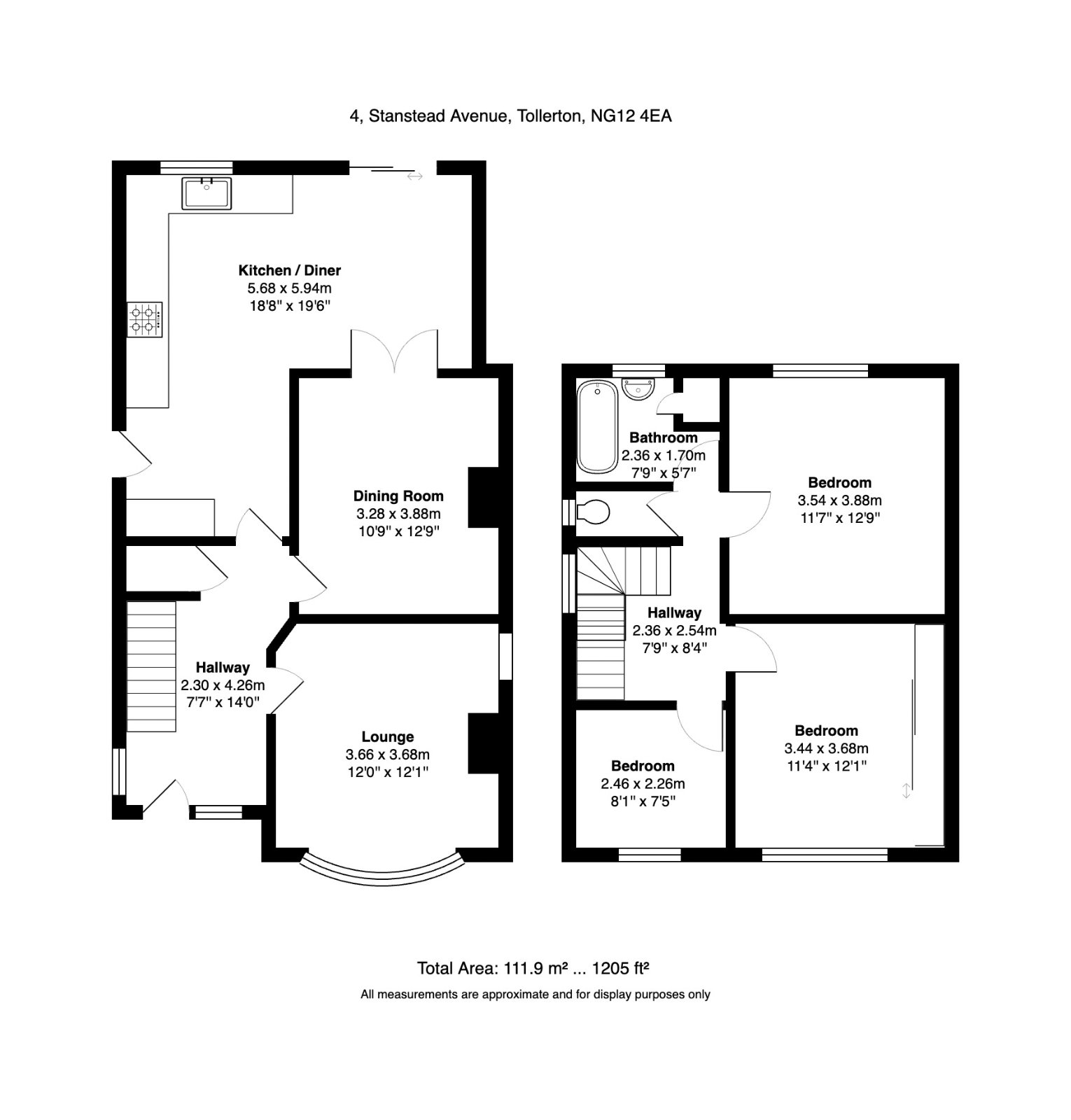 4, Stanstead Avenue, Nottingham floorplan