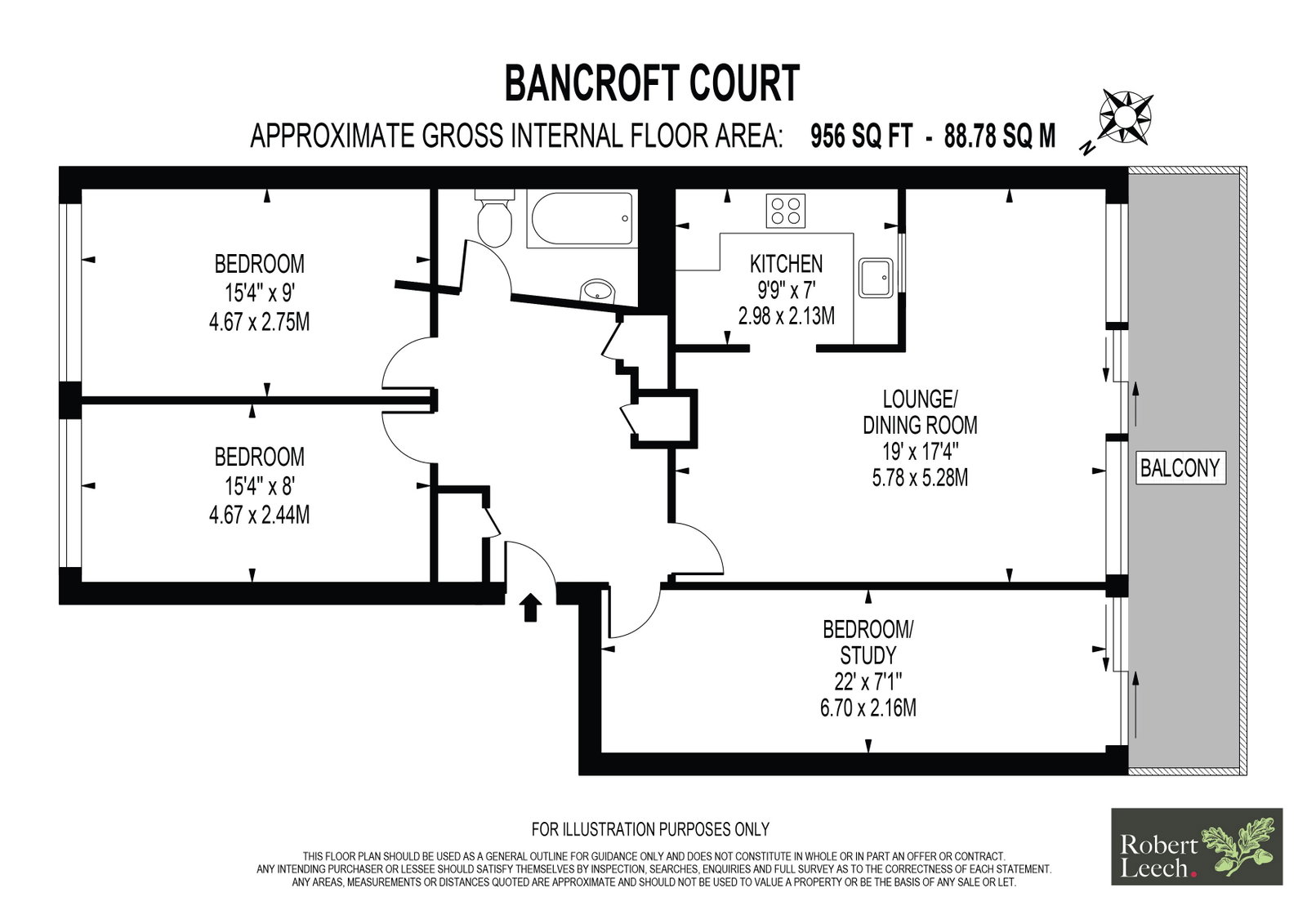 14, Bancroft Court, Reigate floorplan