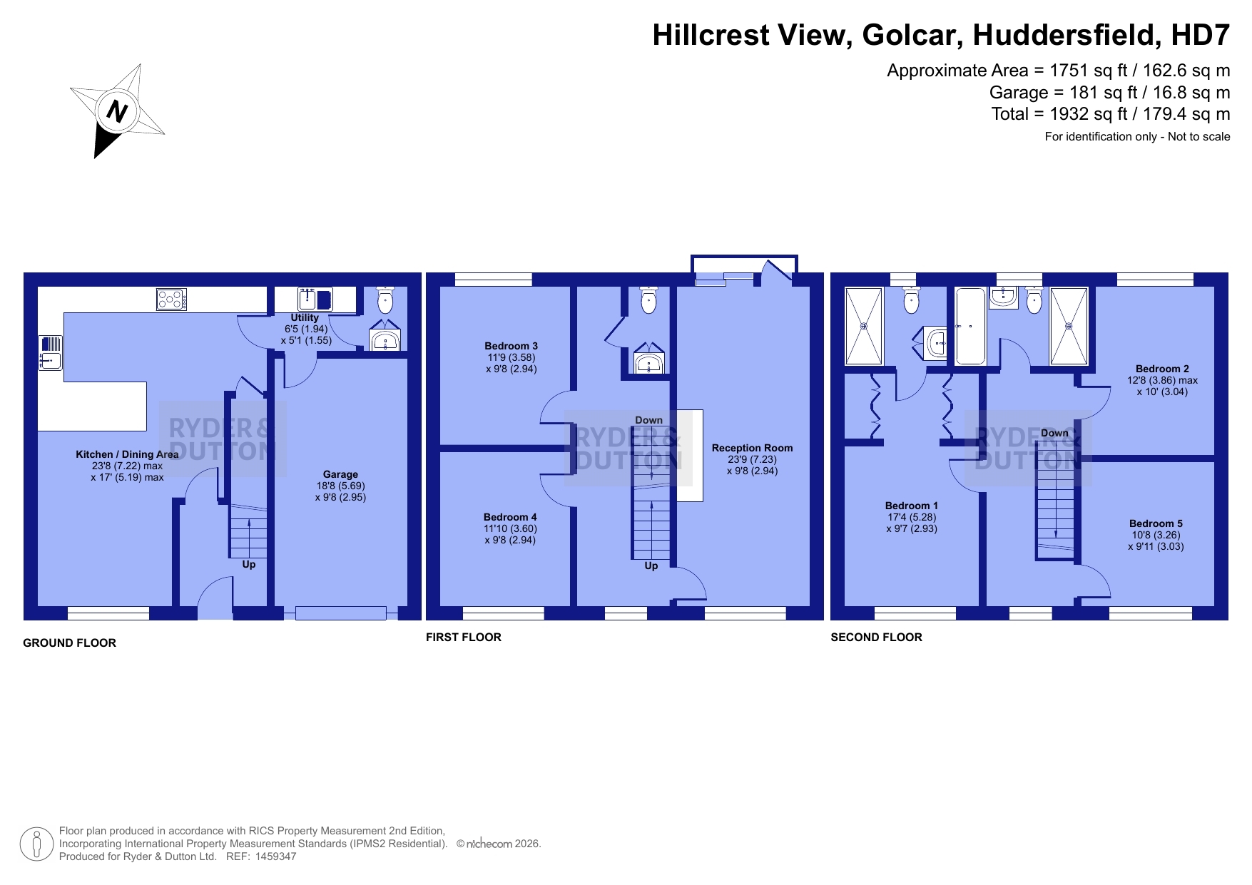 26, Hillcrest View, Huddersfield floorplan