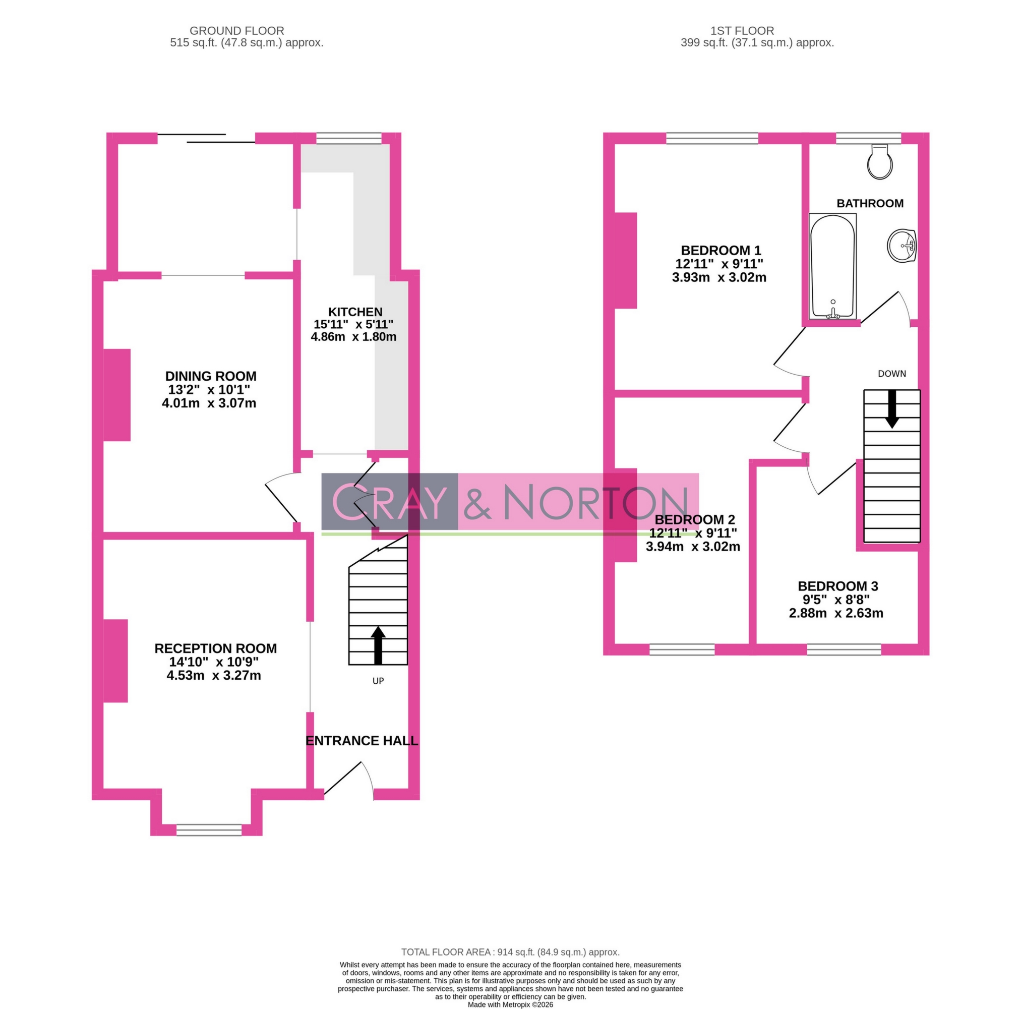 4, Dartnell Road, Croydon floorplan