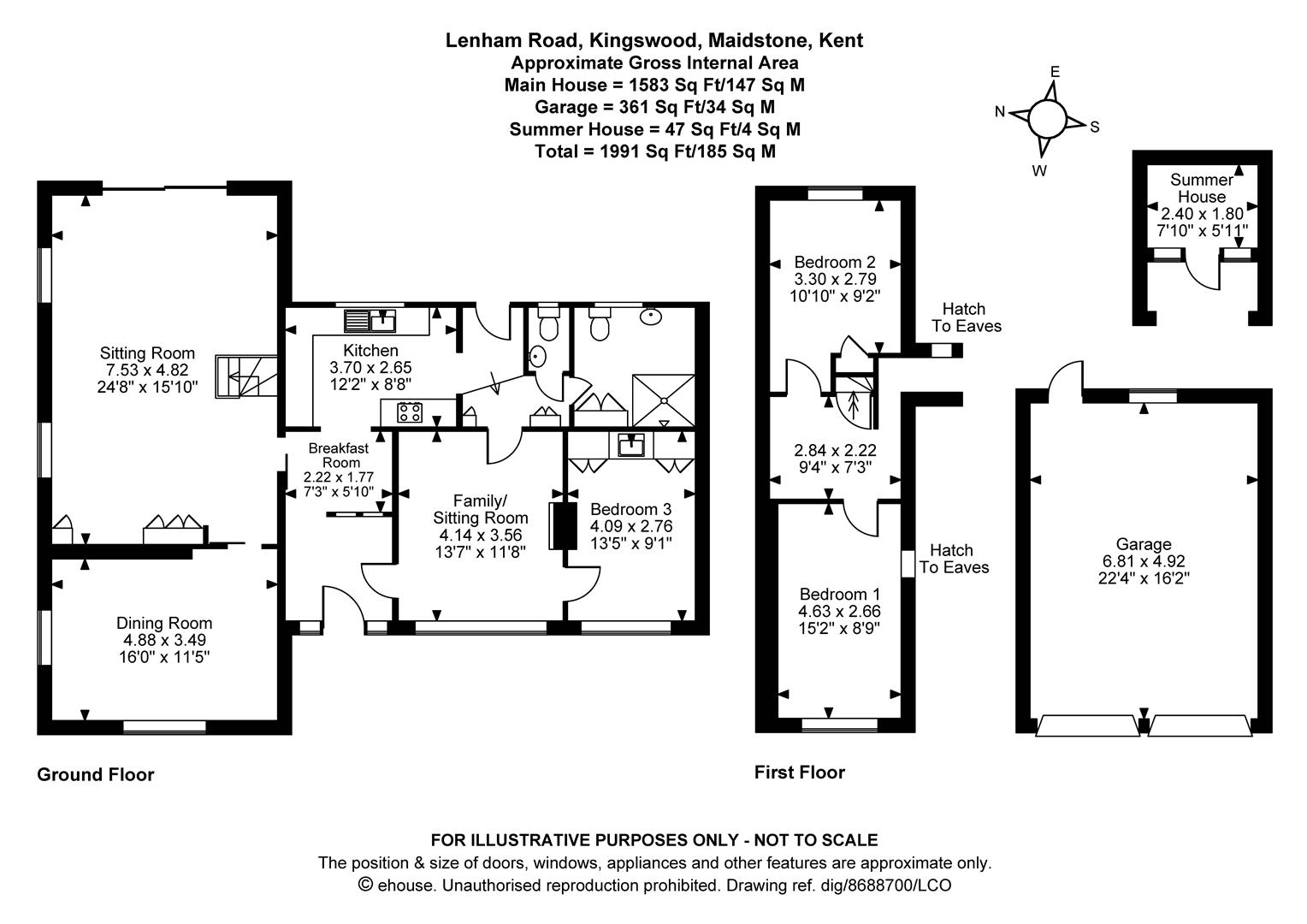 Little Chippings, Lenham Road, Maidstone floorplan