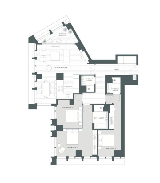 Nine Elms Lane, London floorplan
