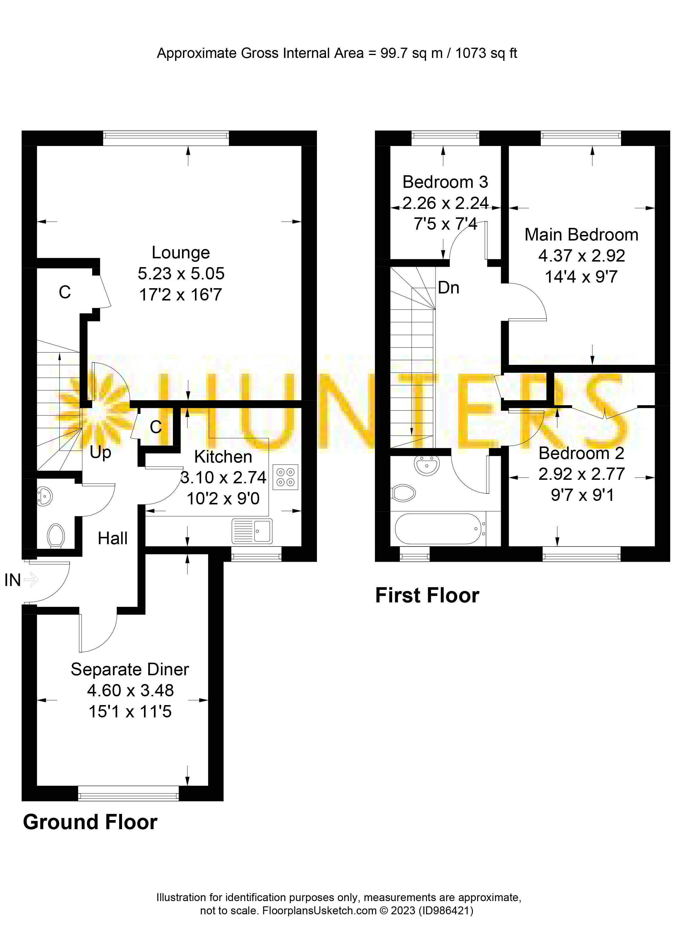 14, Maple Drive, Burgess Hill floorplan