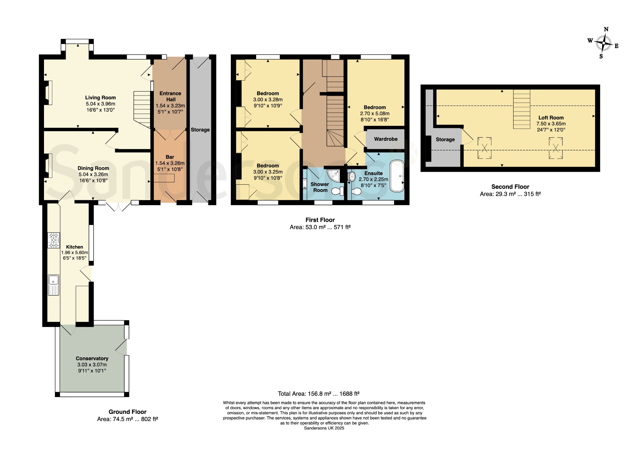 1 Caroland Villas, Church Road, Ashford floorplan