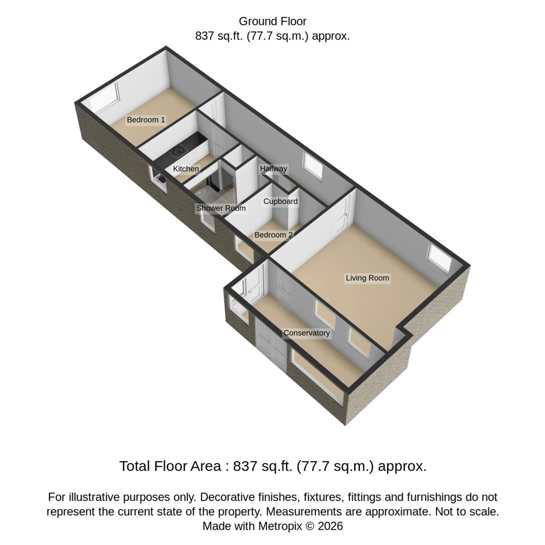 Decoy Farm & Decoy Cottage, Mautby Lane, Great Yarmouth floorplan