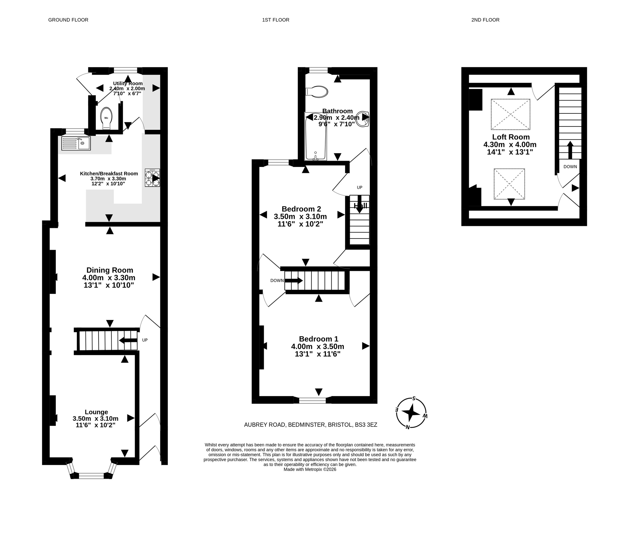 85 Aubrey Road, Bristol floorplan