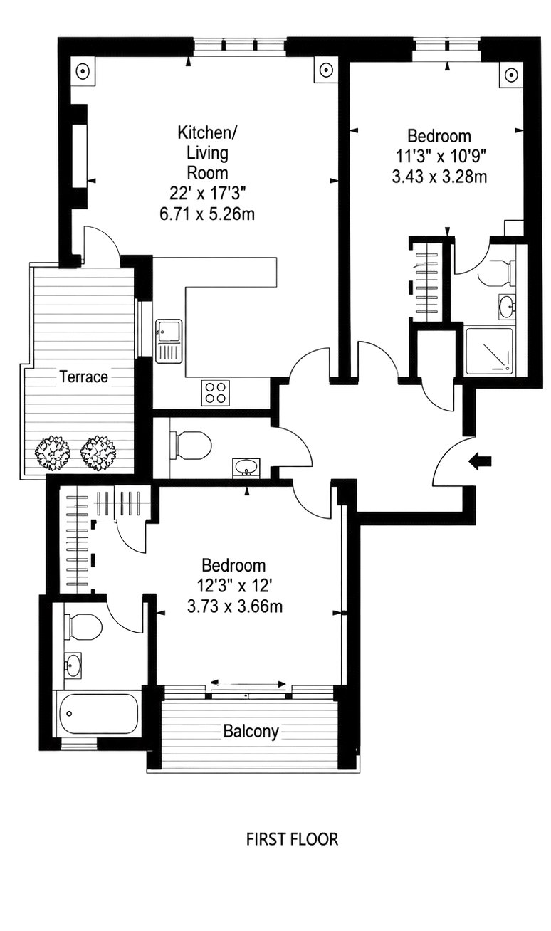 Green Street, London floorplan
