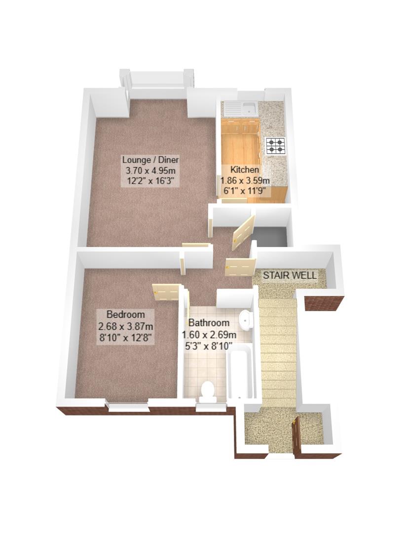 Cwrt Iorweth,Flat 2, Clive Road, Cardiff floorplan