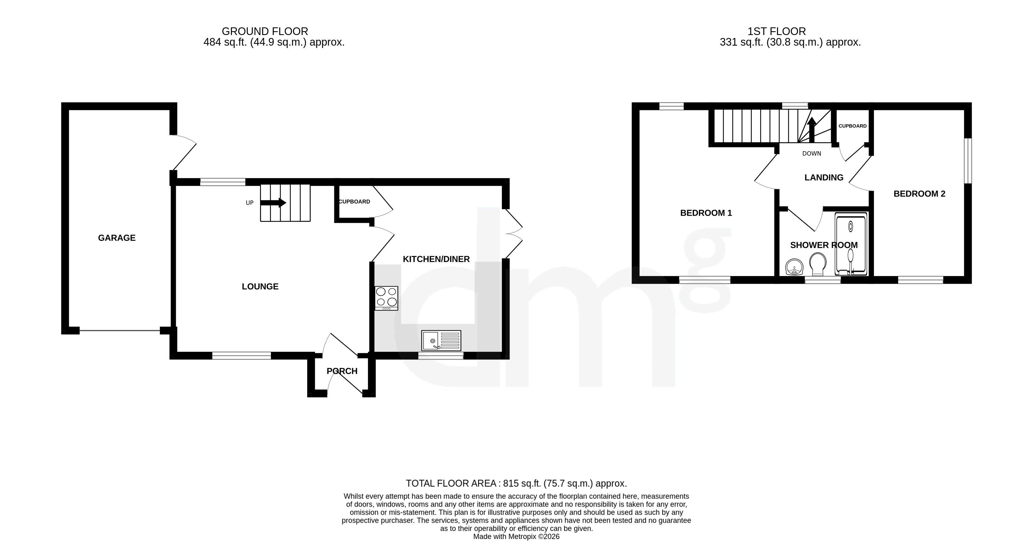 7, Ketley Close, Colchester floorplan