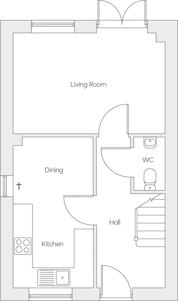 2105, Chiswell Dr, Coalville floorplan