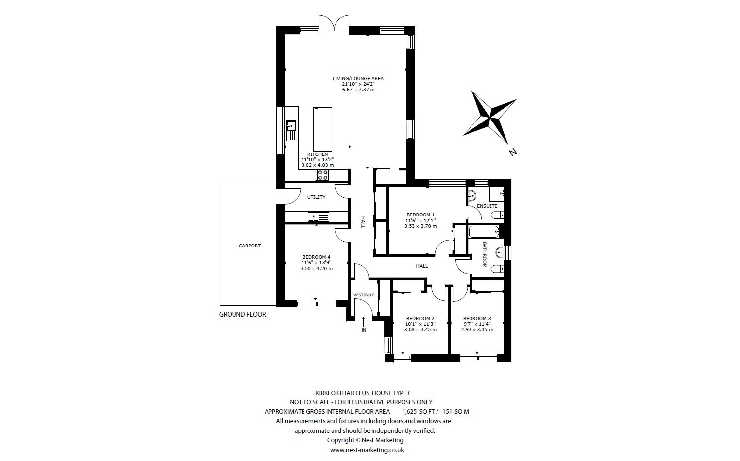 Douglas House, Kirkforthar Feus floorplan