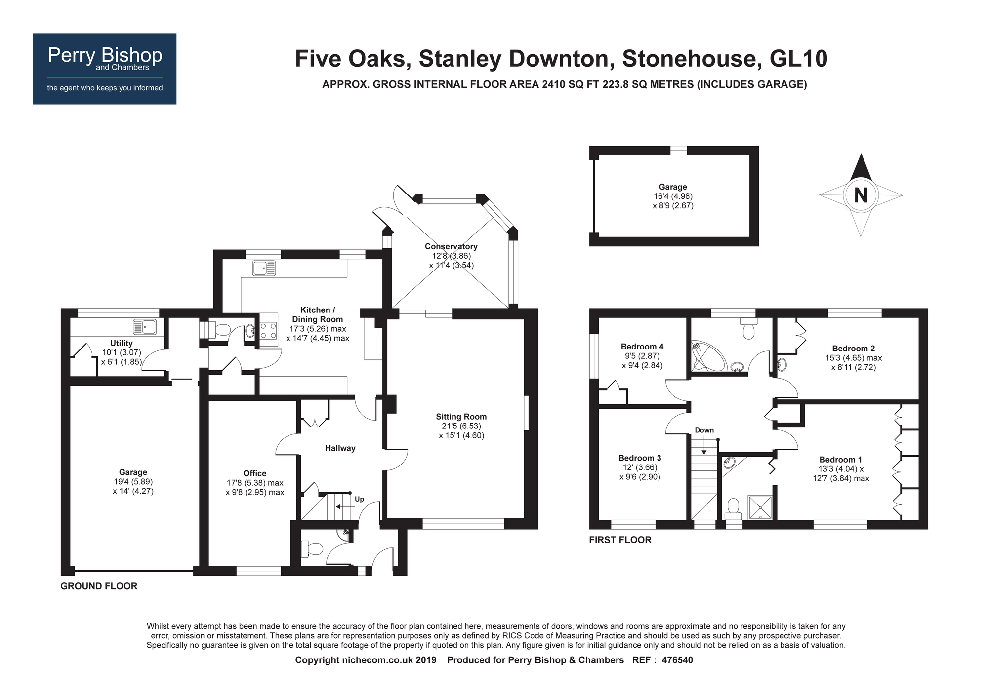 4 Bedrooms Detached house for sale in Stanley Downton, Stonehouse GL10