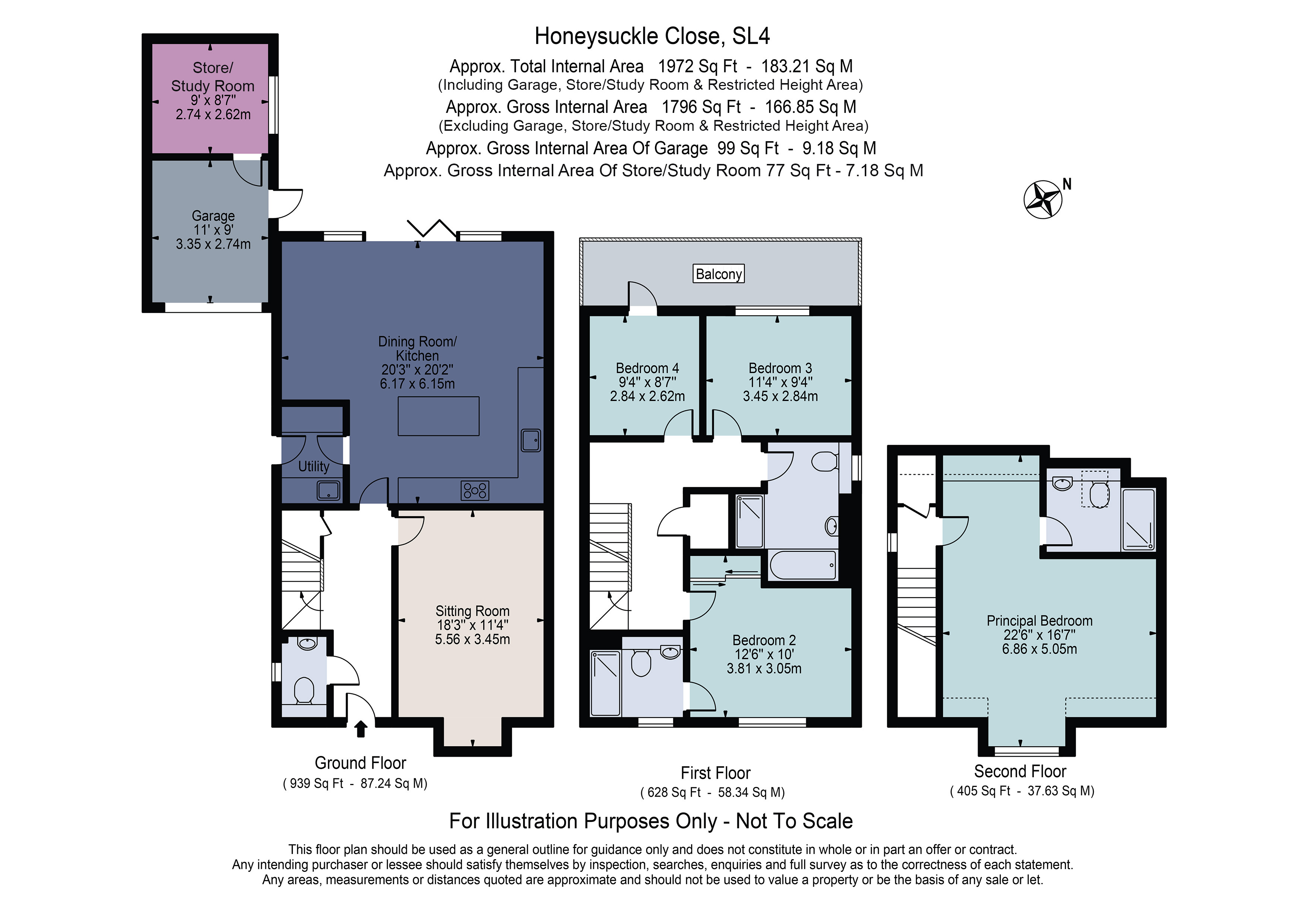 9, Honeysuckle Close, Berkshire floorplan