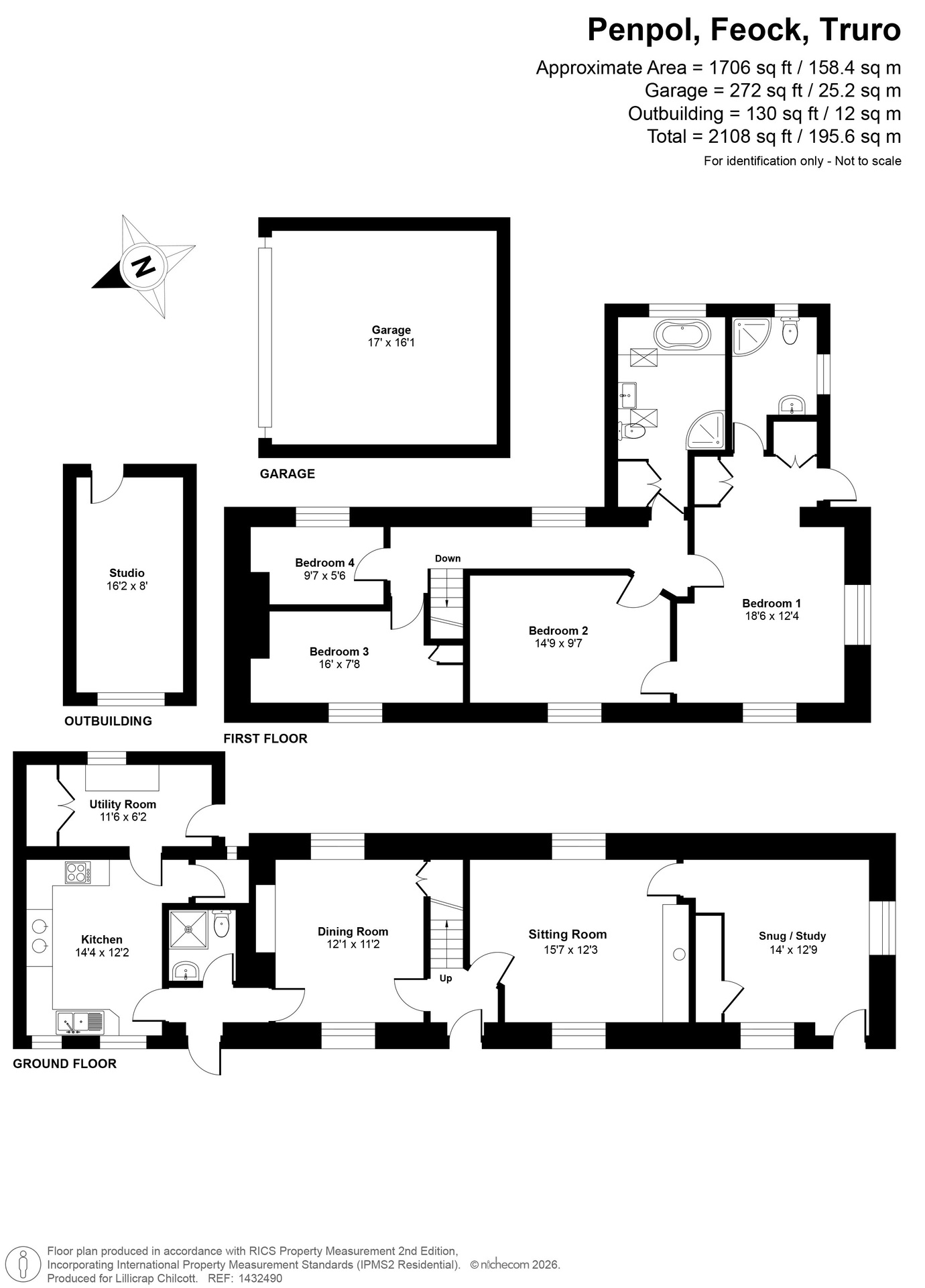 Grass Vale, Truro floorplan