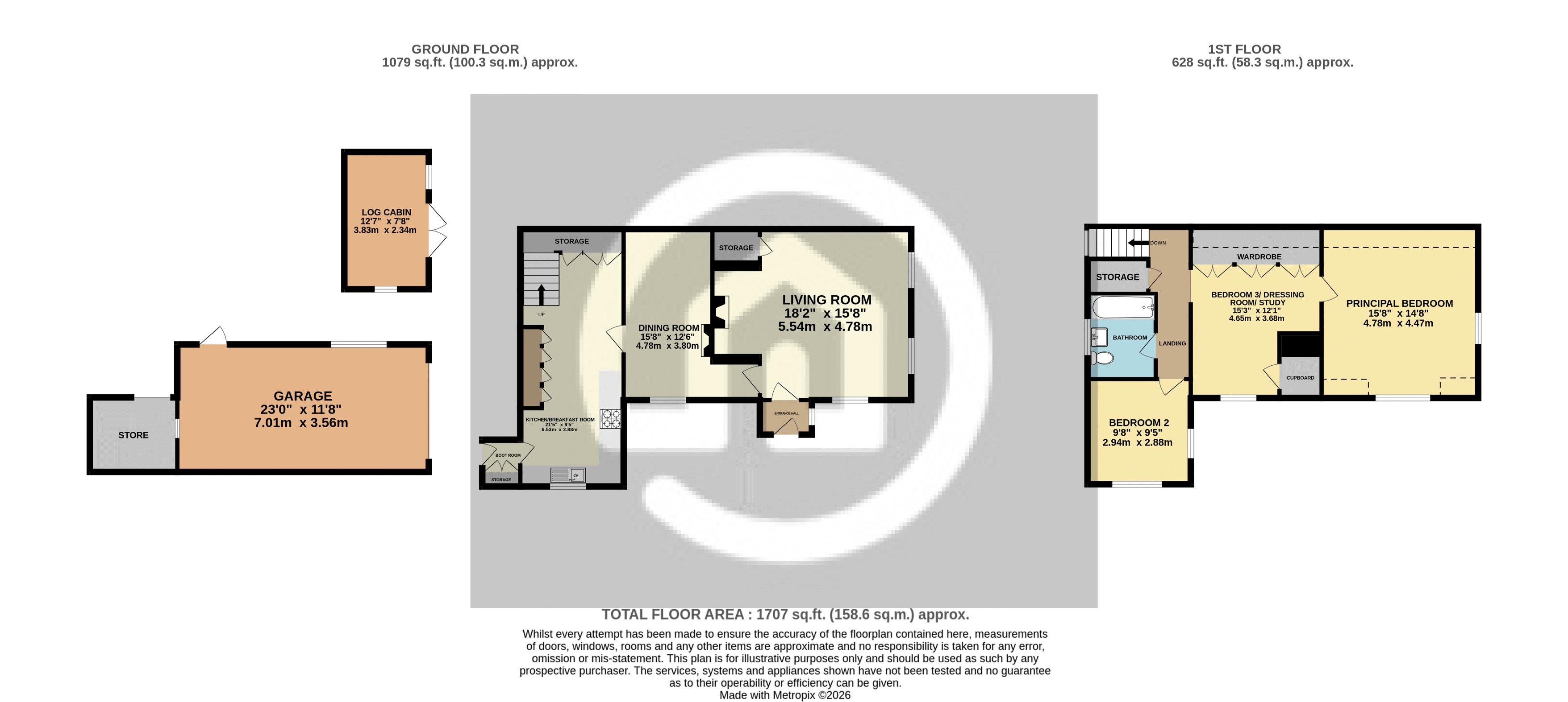 Cause End Cottage, 58, Cause End Road, Bedford floorplan