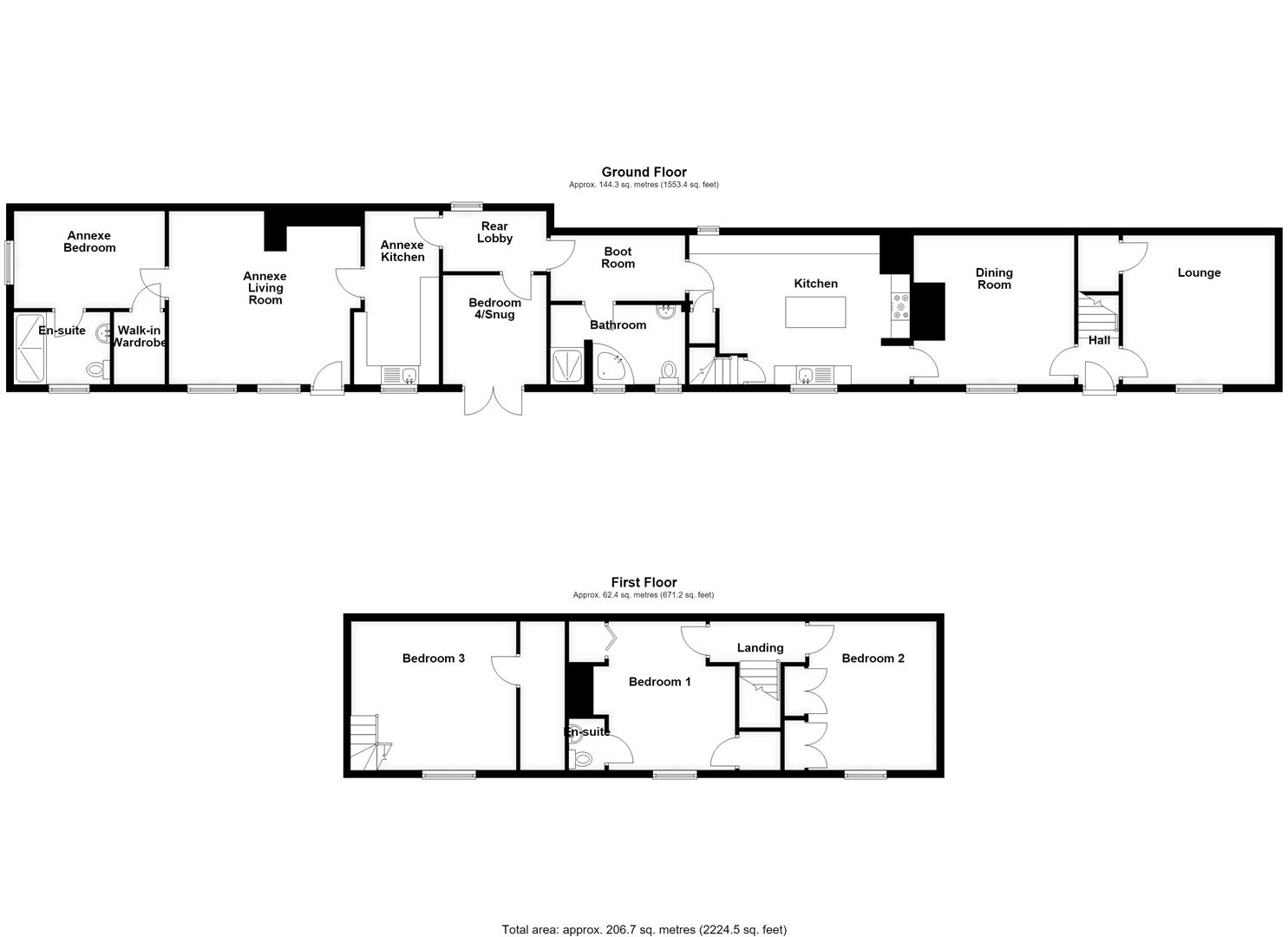 Vine Cottage, 3, East Lane, Bourne floorplan