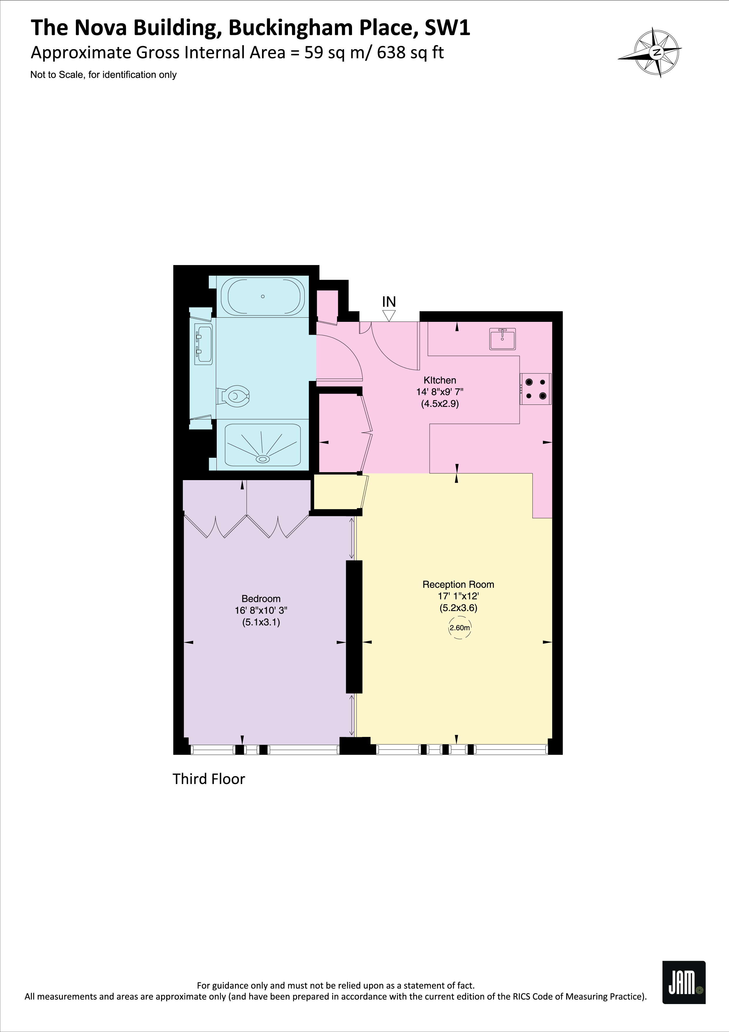 Flat D3.05, The Nova Building, Victoria floorplan