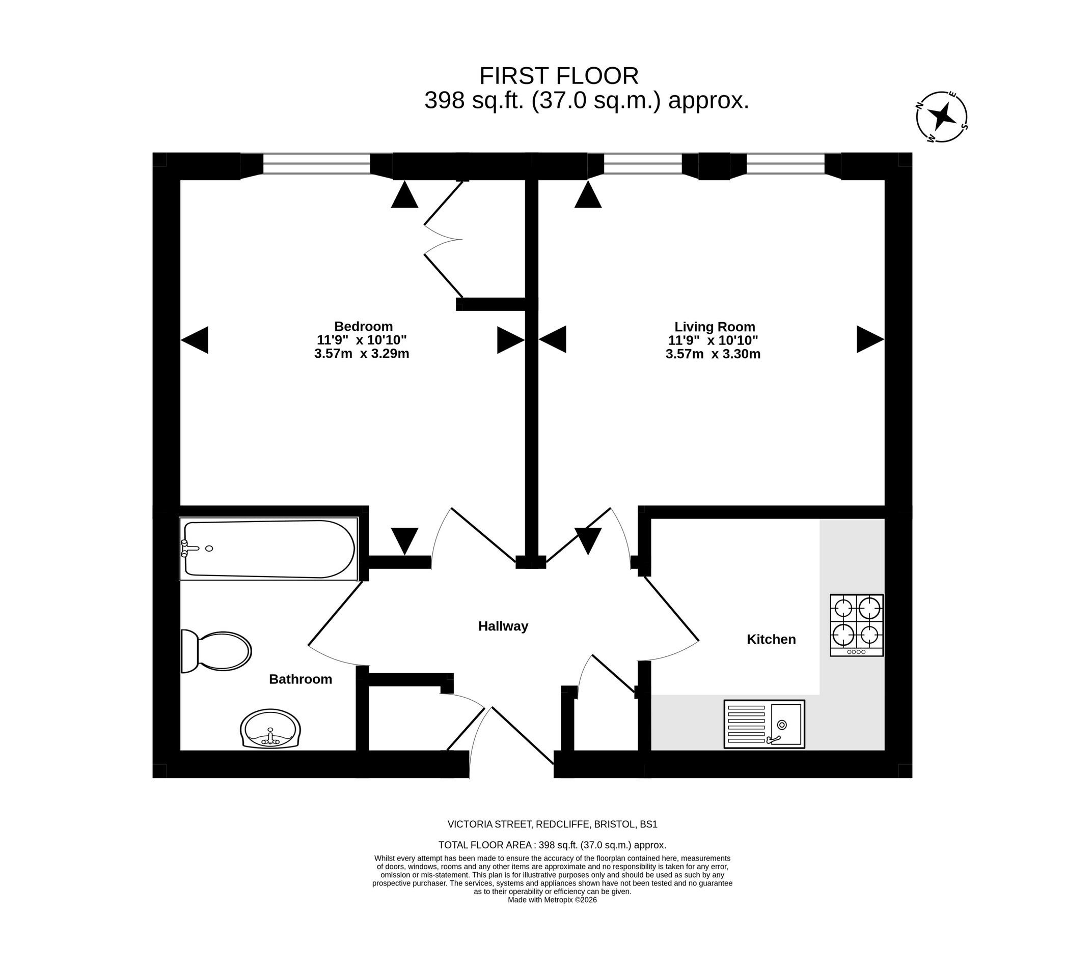 Flat 6, Bristol floorplan