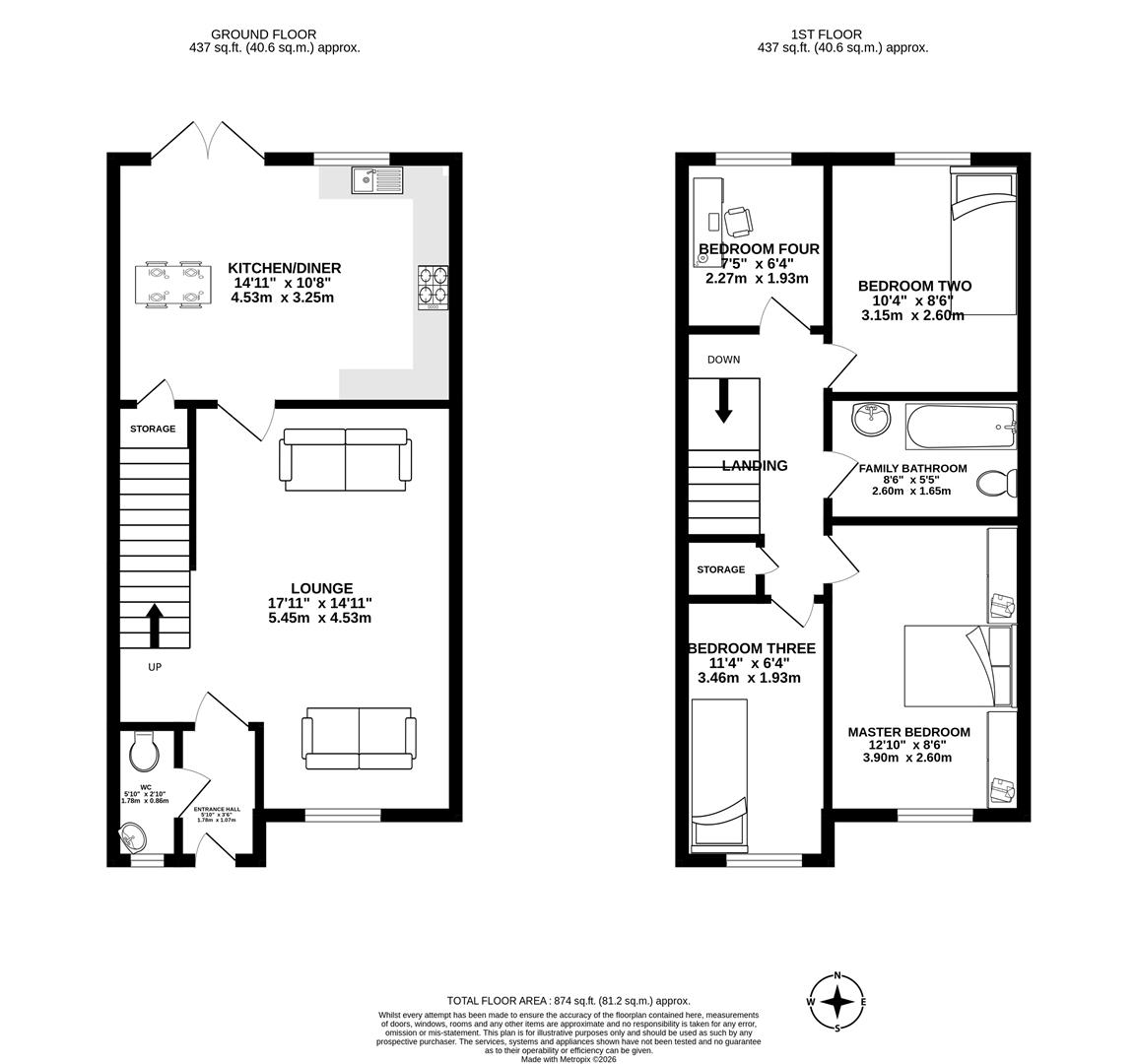 5, Farleigh Court, Chorley floorplan