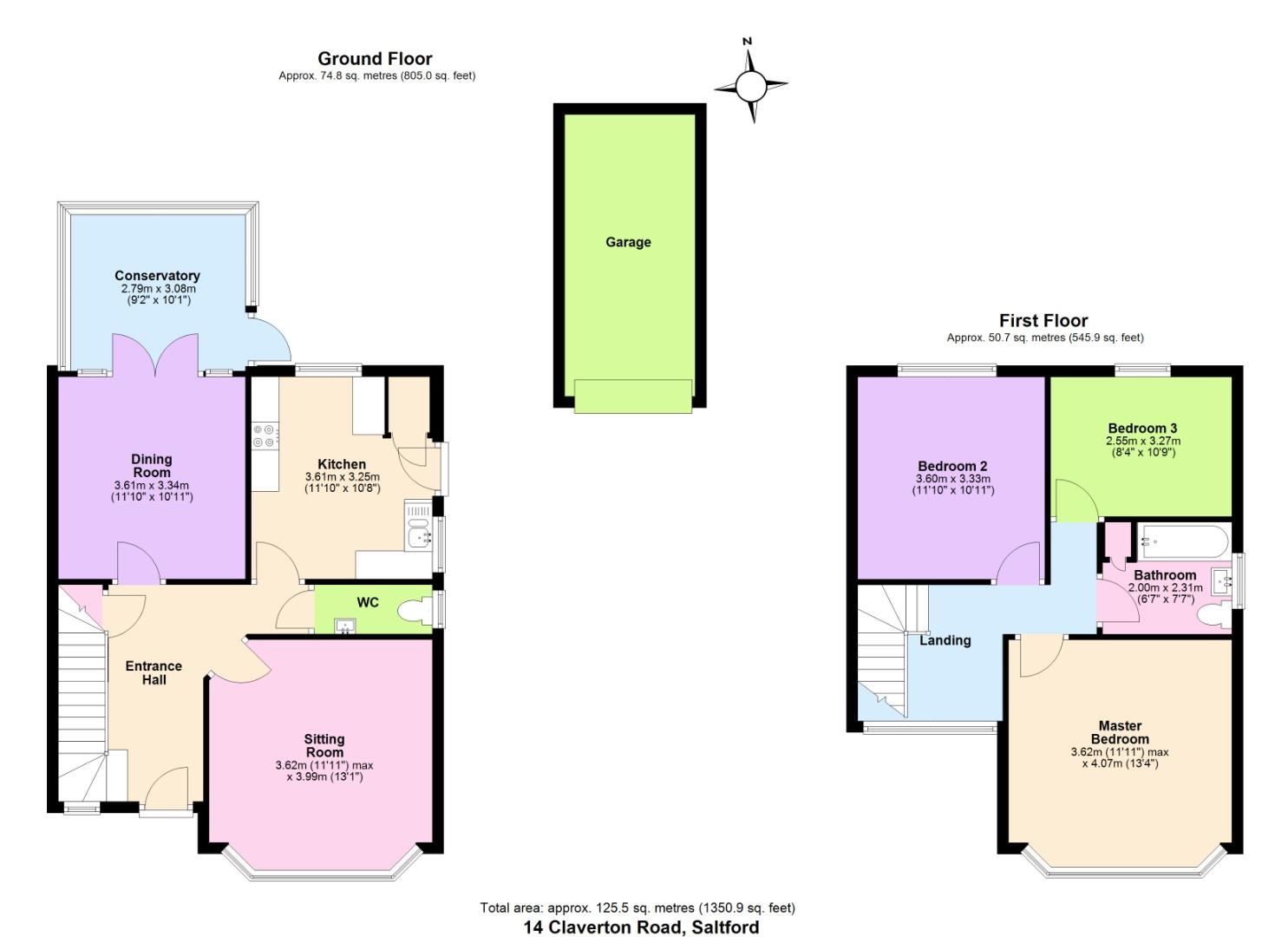 14, Claverton Road, Bristol floorplan