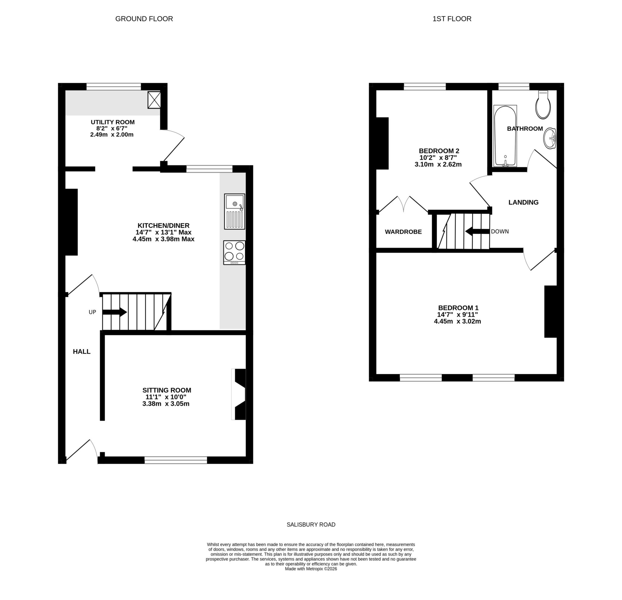 78, Salisbury Road, Exmouth floorplan