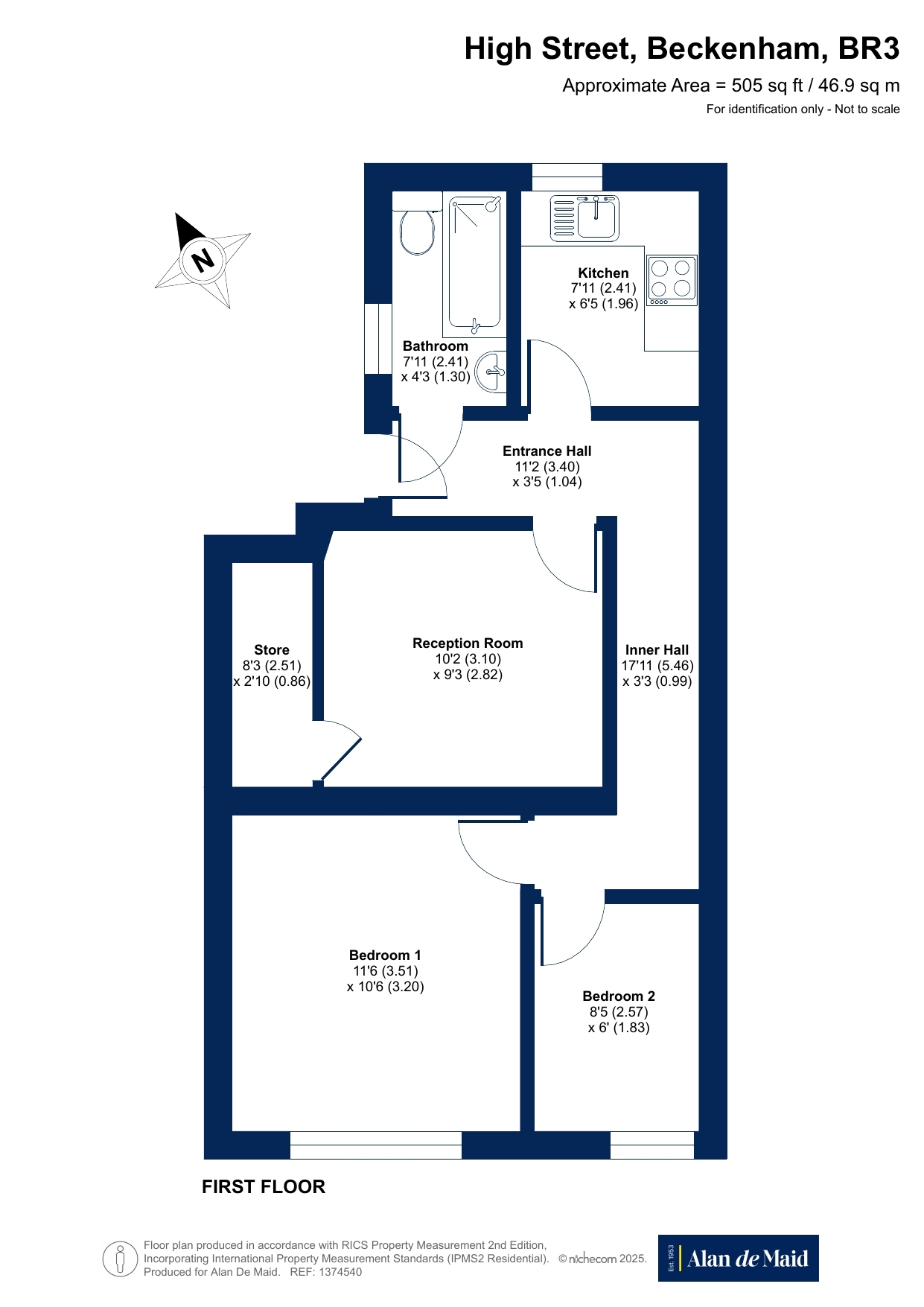 270A, High Street, Beckenham floorplan