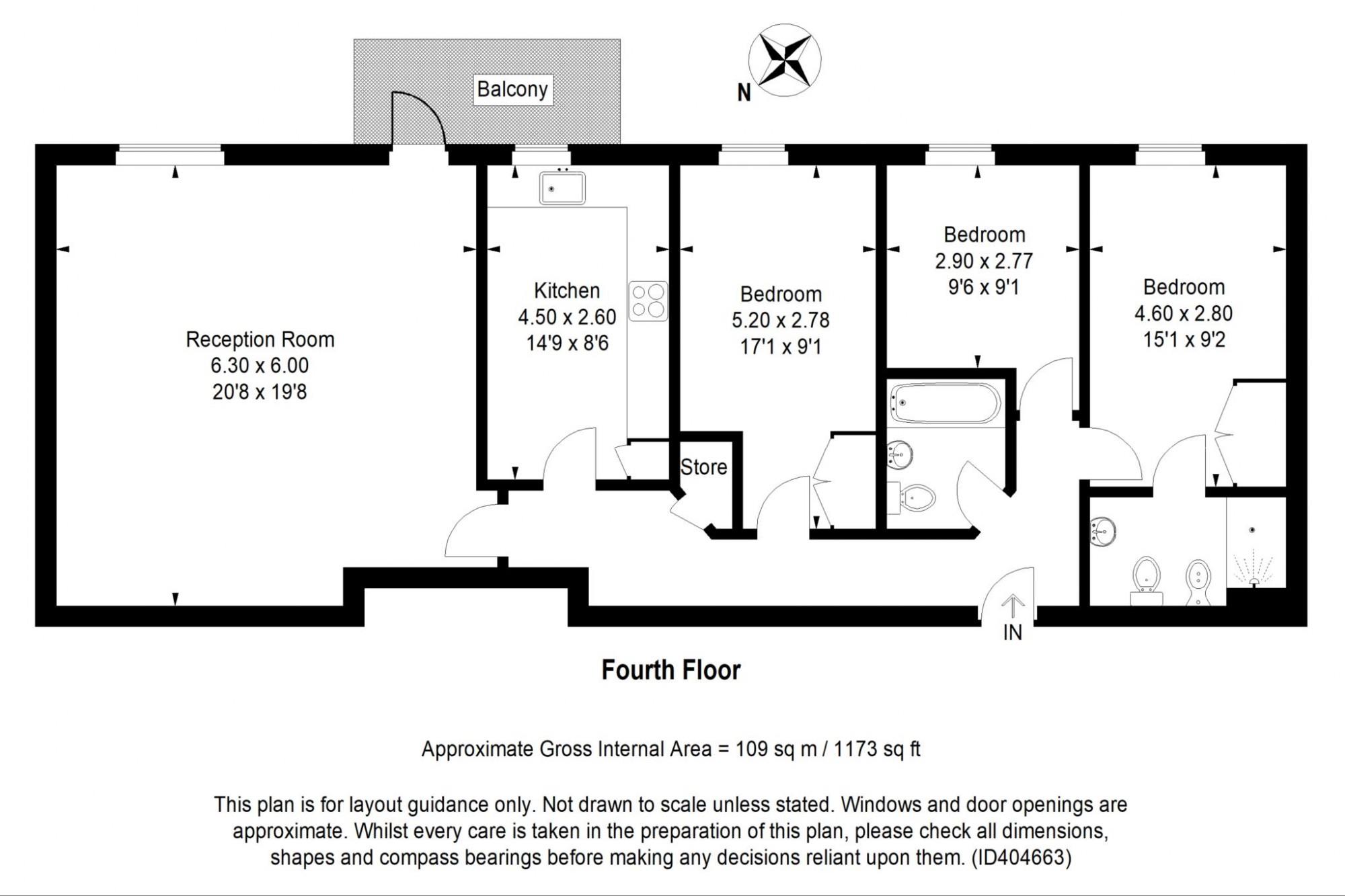 39 Warren House, Beckford Close, London floorplan