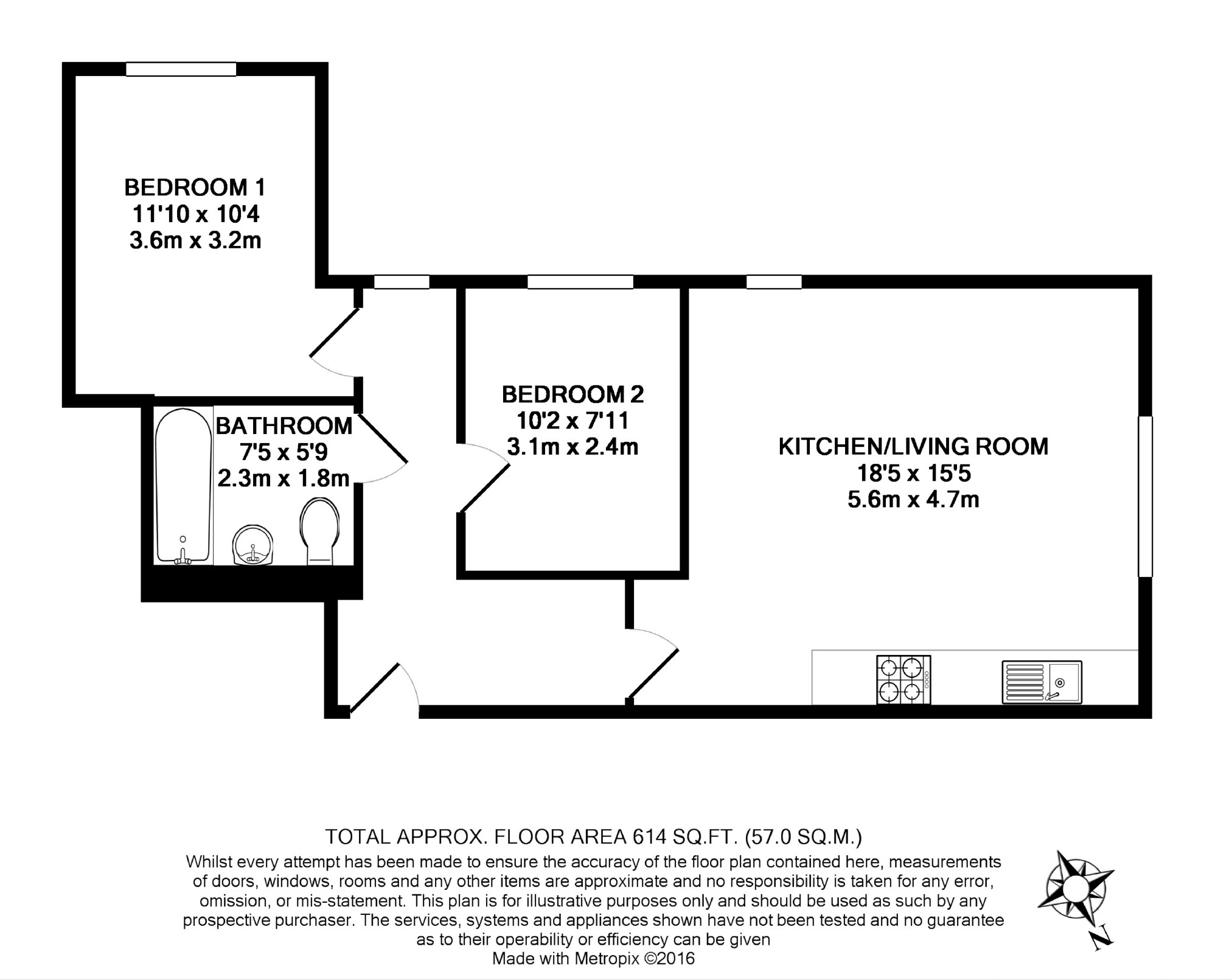 2 Bedrooms Flat to rent in Gatefield House, Abbeydale, Sheffield S7