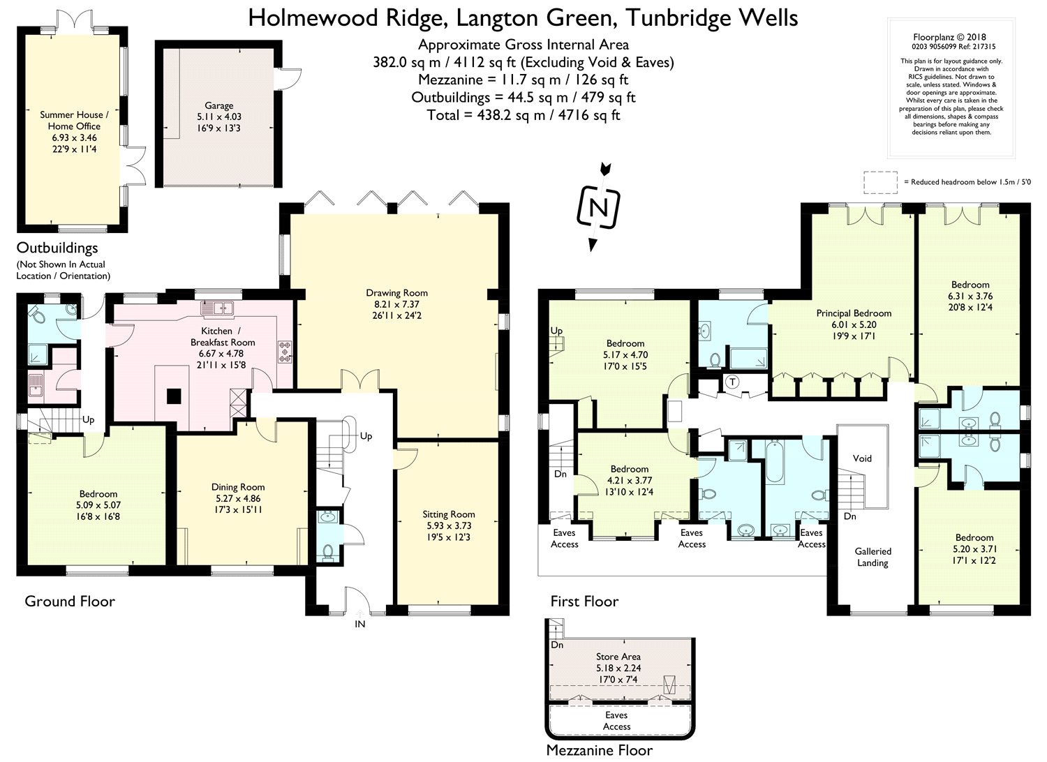 5 Bedrooms Detached house for sale in Holmewood Ridge, Langton Green, Tunbridge Wells, Kent TN3