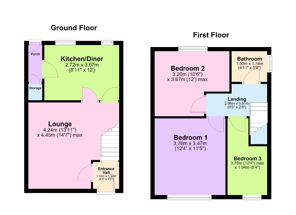 186 Springfield Road, Bolton floorplan