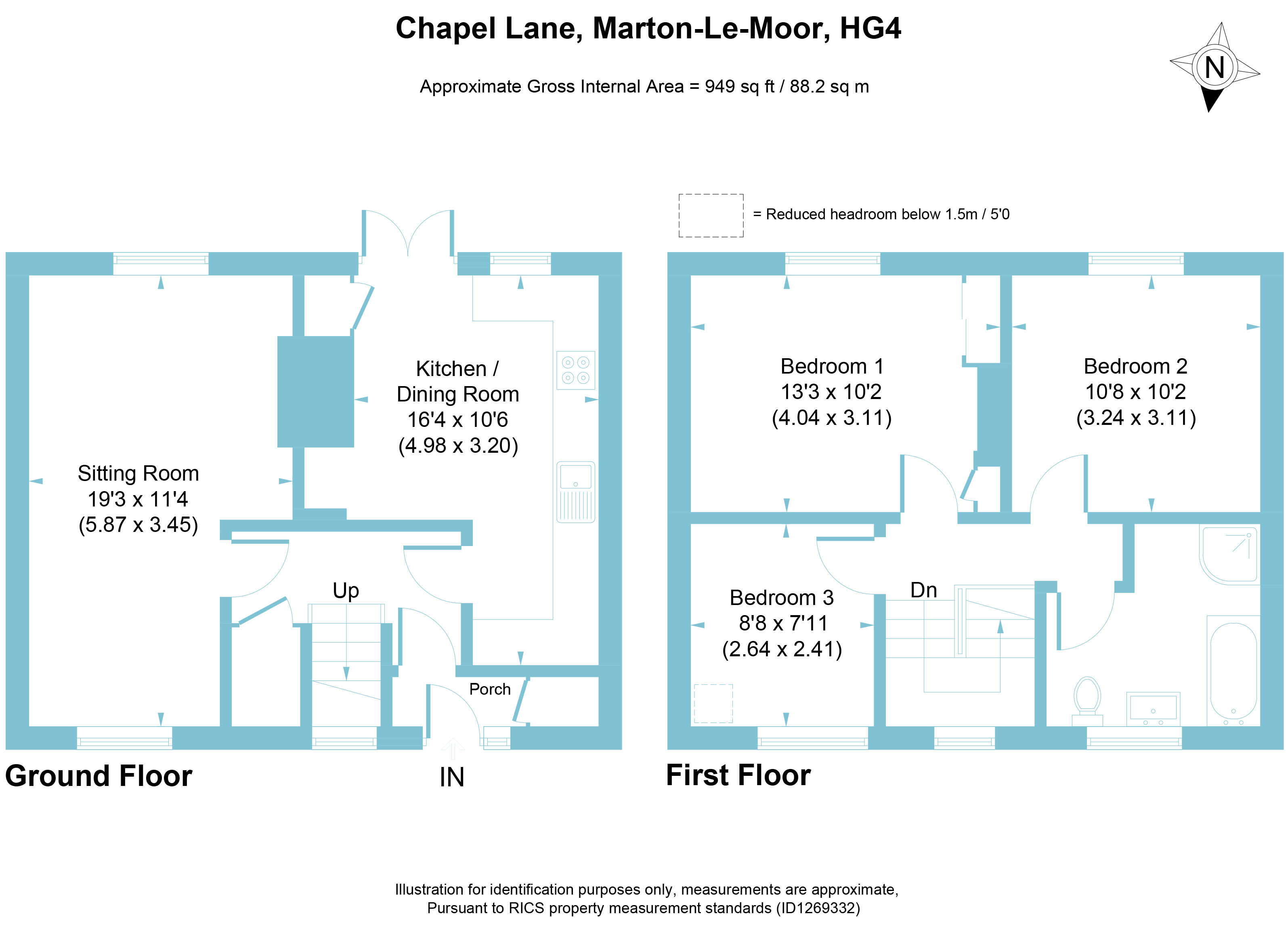 3, Chapel Lane, Ripon floorplan