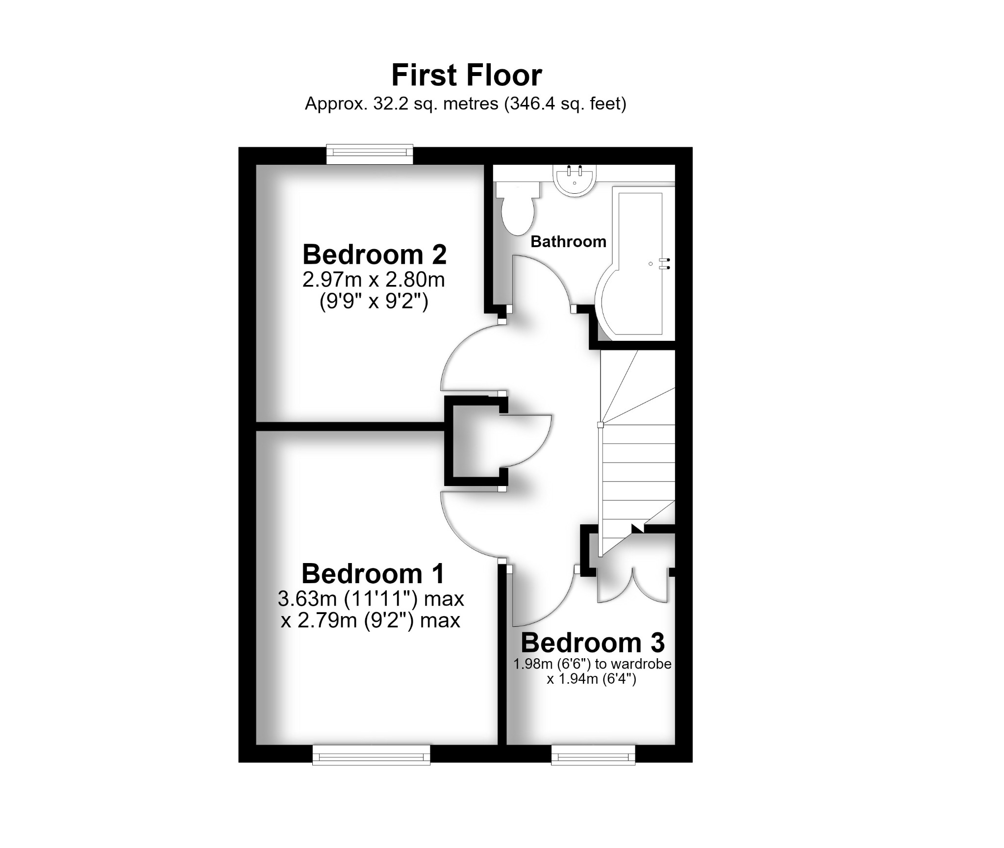 1 Goodwood Close, Titchfield Common, Fareham floorplan