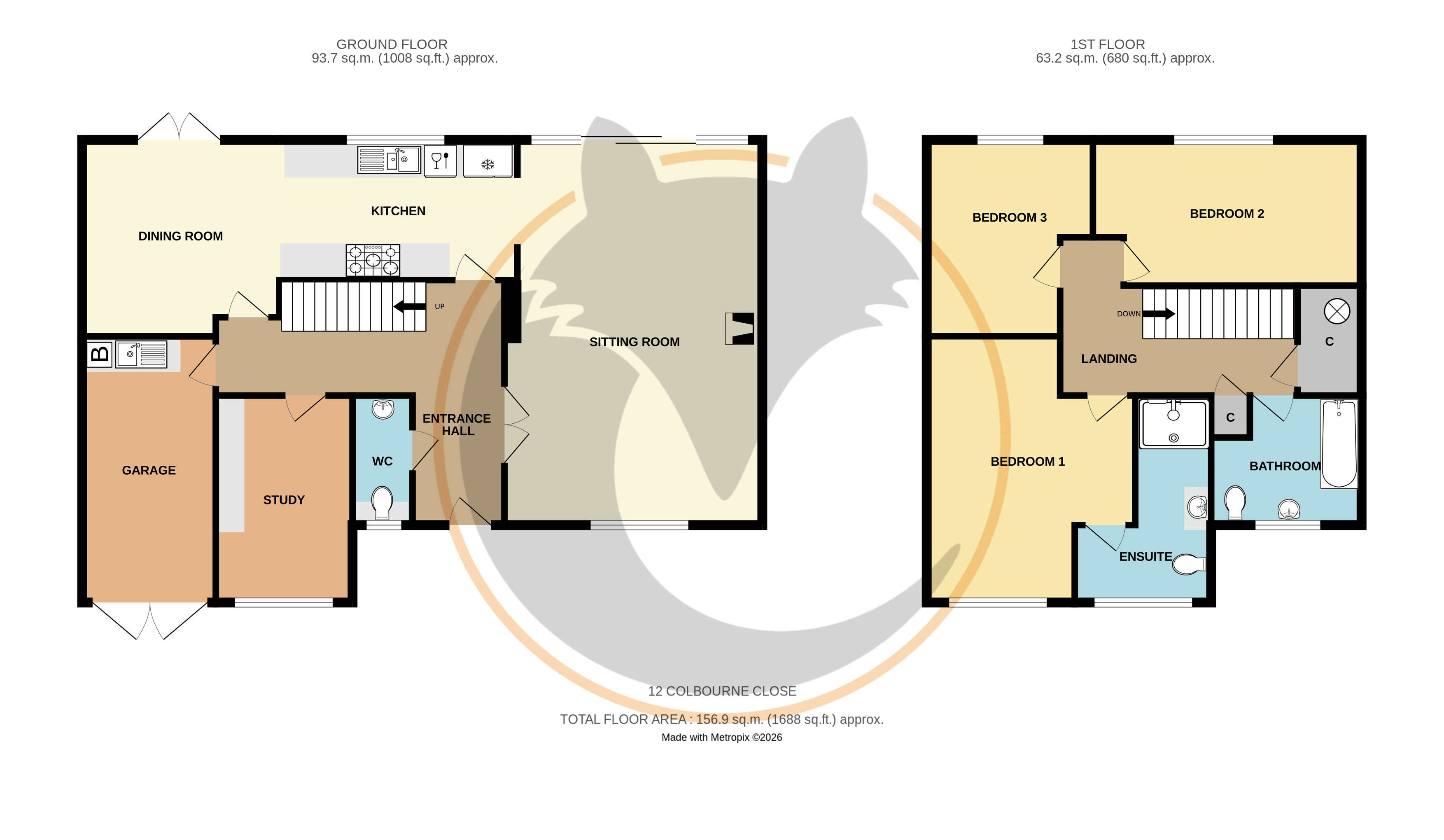 12, Colbourne Close, Christchurch floorplan
