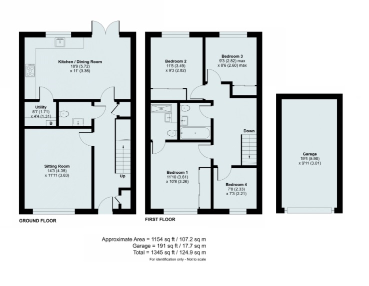 1, Crier Street Devon, Honiton floorplan