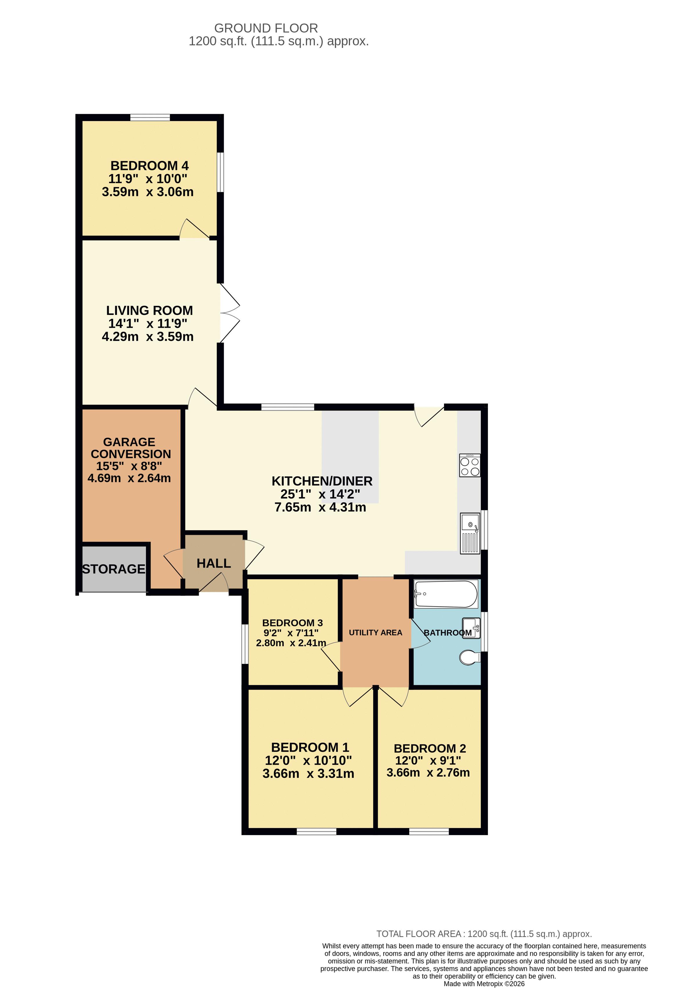 19, Lee Avenue, Lincoln floorplan