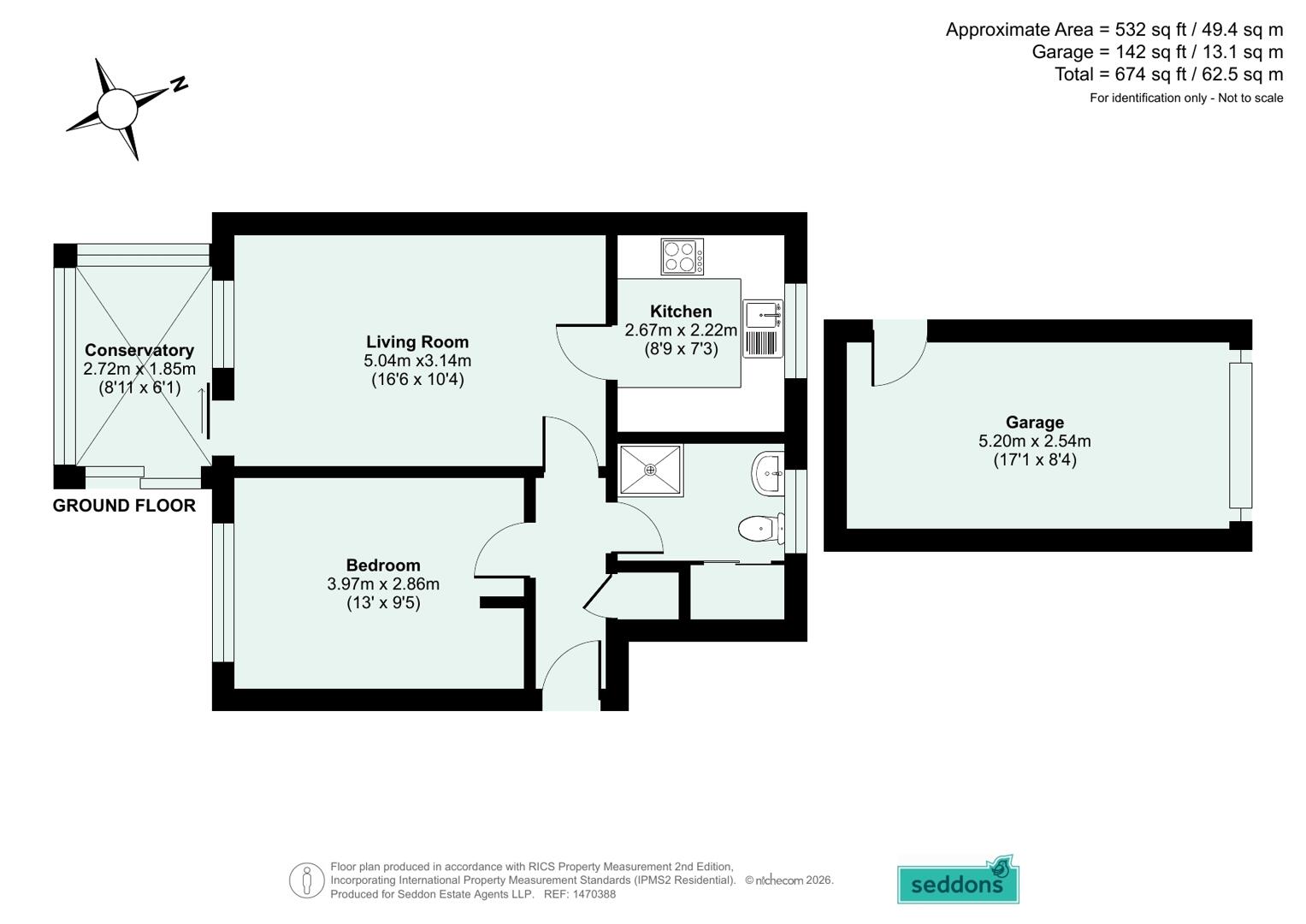 50, Carew Road, Tiverton floorplan