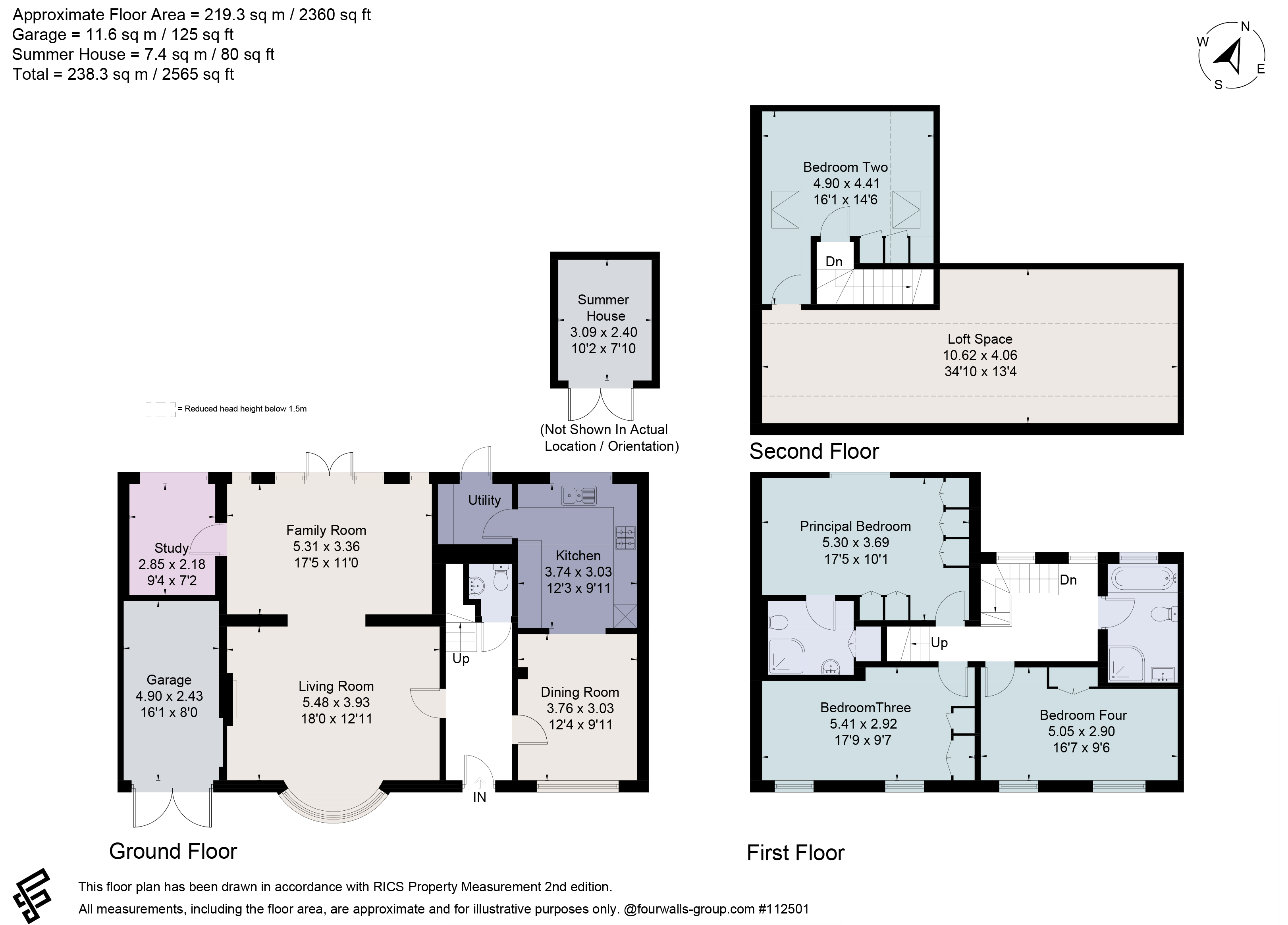 Glenayr,, Evelyn Way, Cobham floorplan