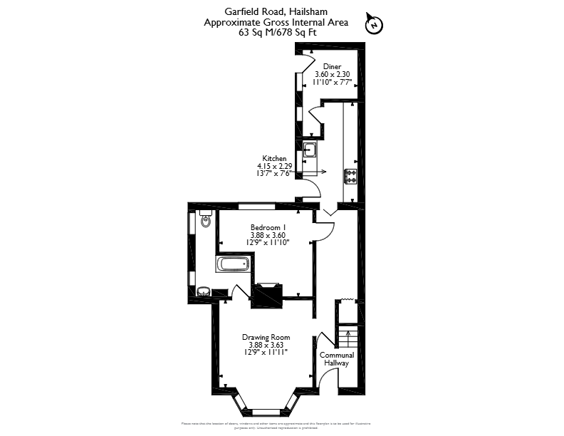 3 Garfield Road, Garfield Road, Hailsham, Wealden floorplan