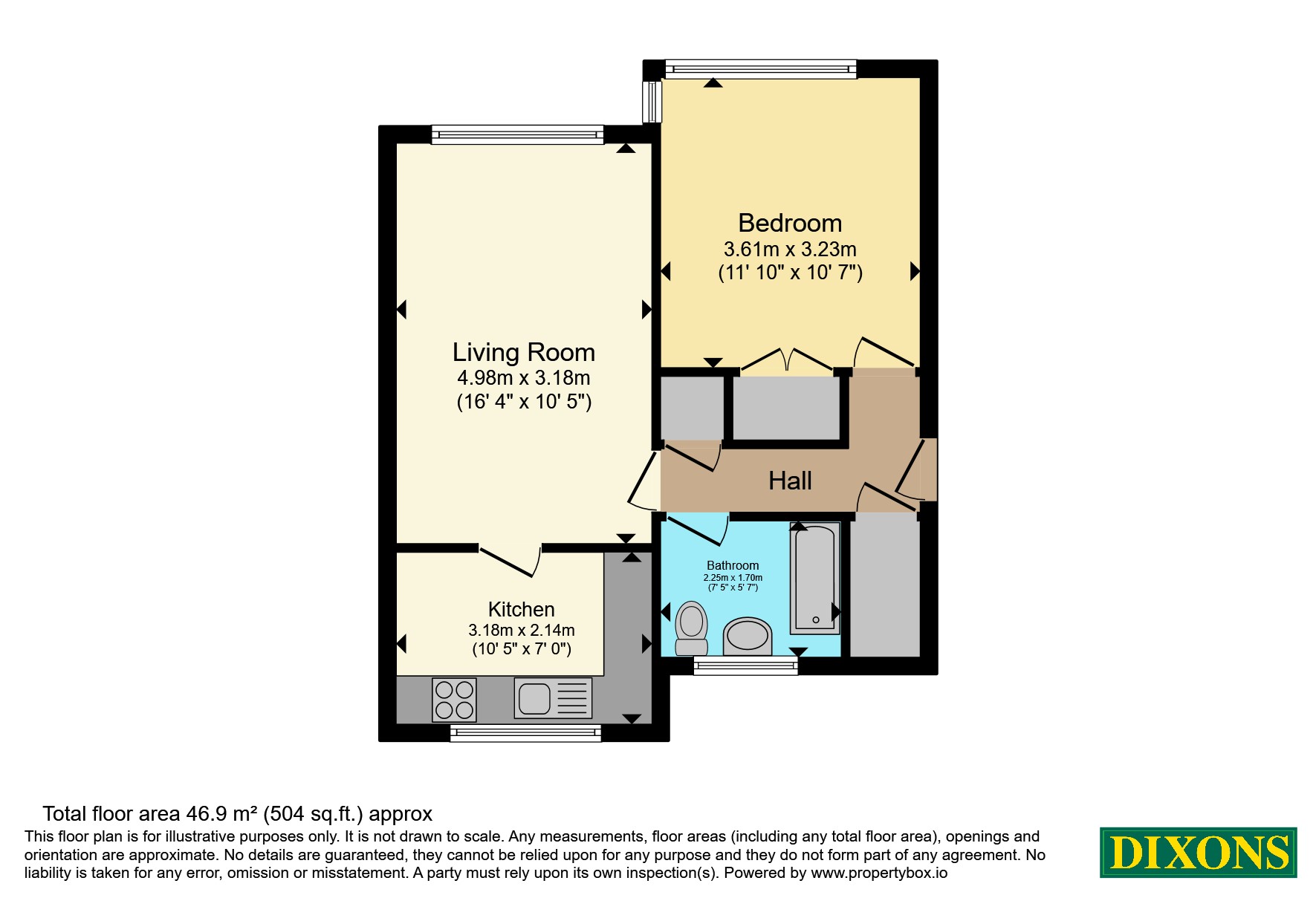 Flat 35, Green Court, 2, Gravelly Hill North, Birmingham floorplan