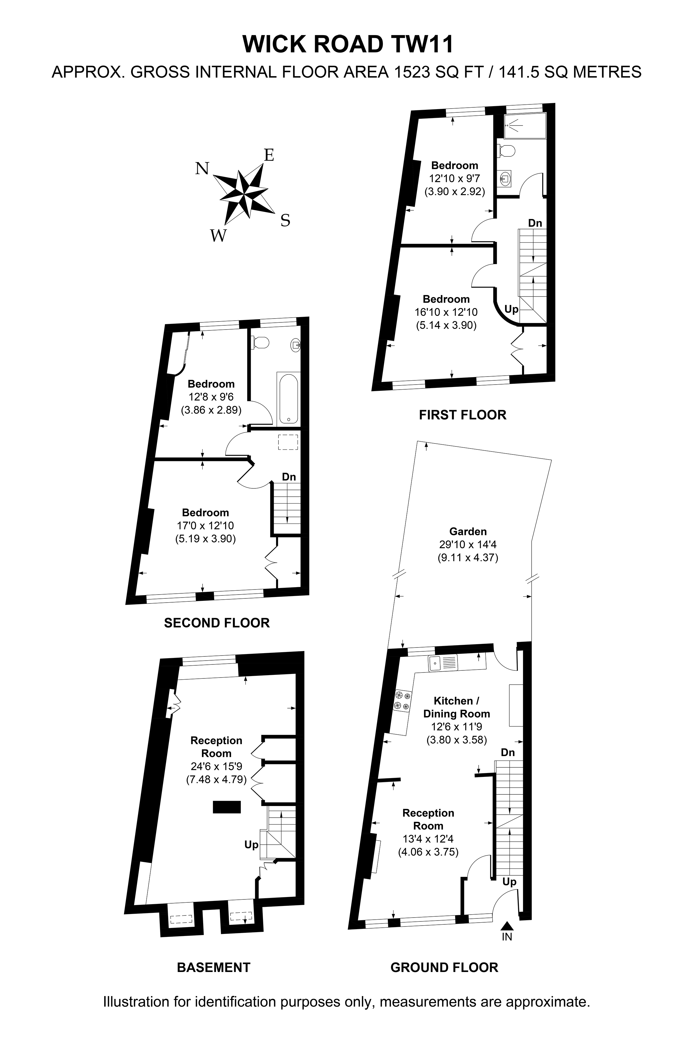 28, Wick Road, Teddington floorplan