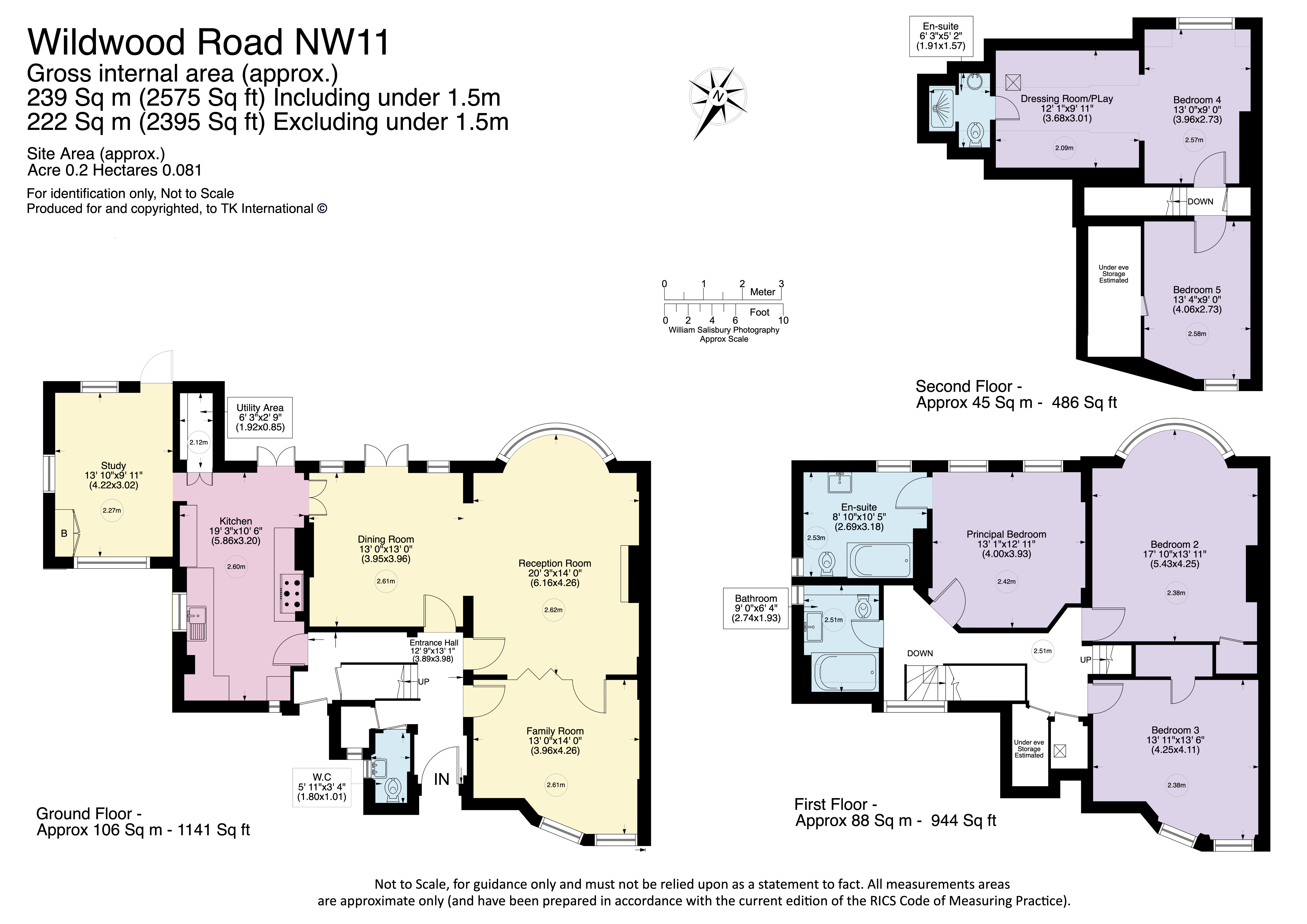 64, Wildwood Road, London floorplan